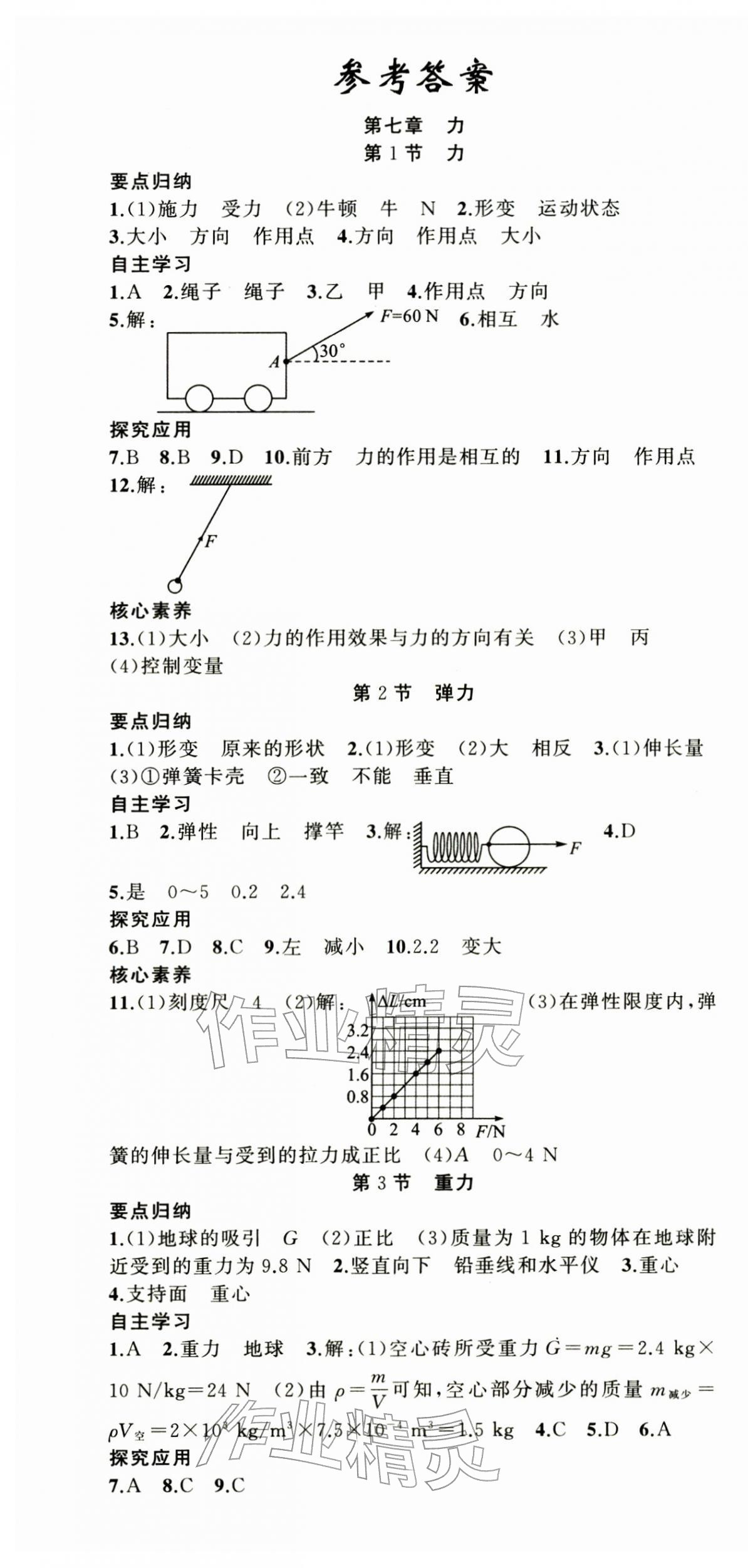 2026年原创新课堂八年级物理下册人教版&nbsp;第1页