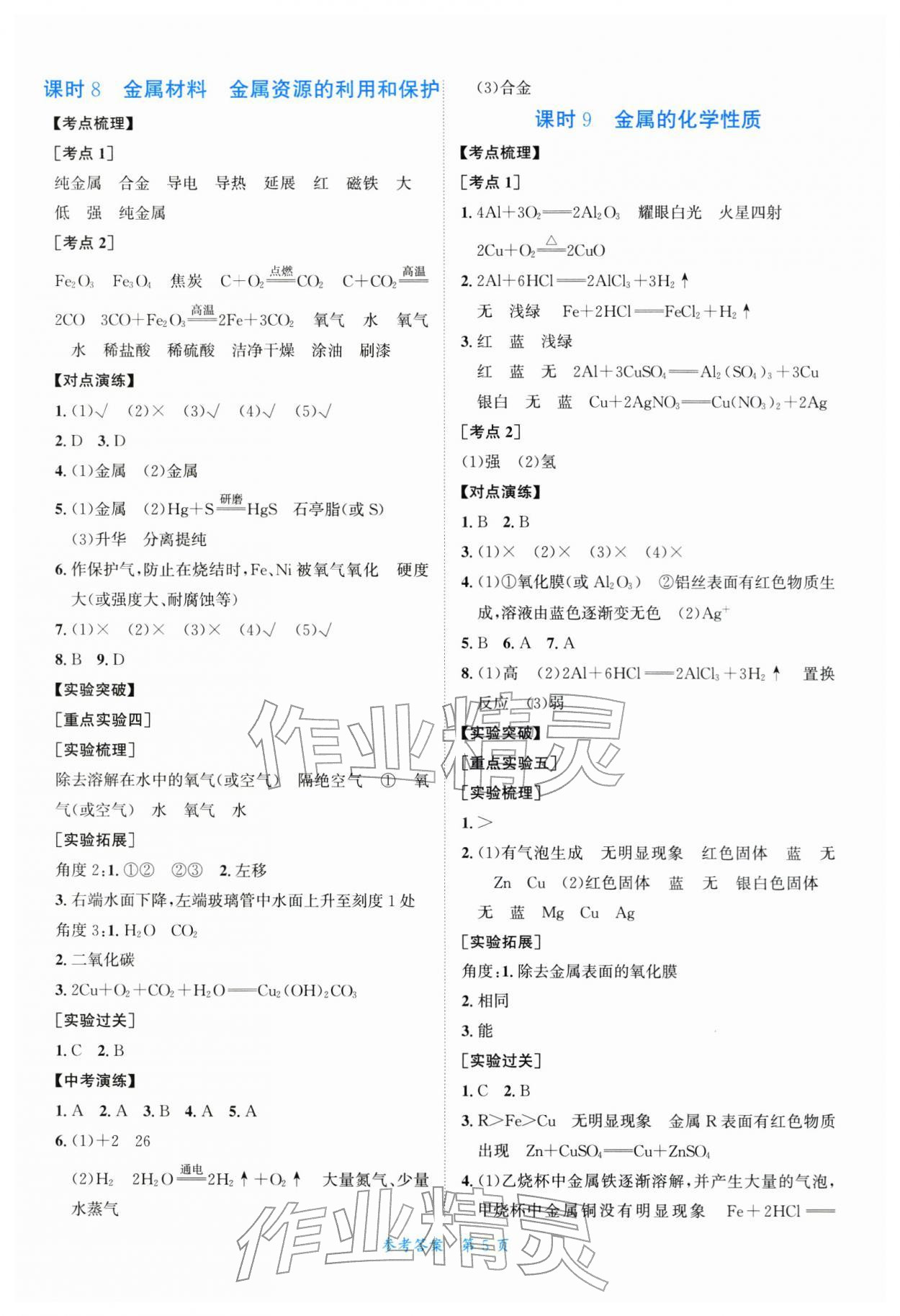 2026年粤考全优通广东中考总复习化学中考&nbsp;第5页