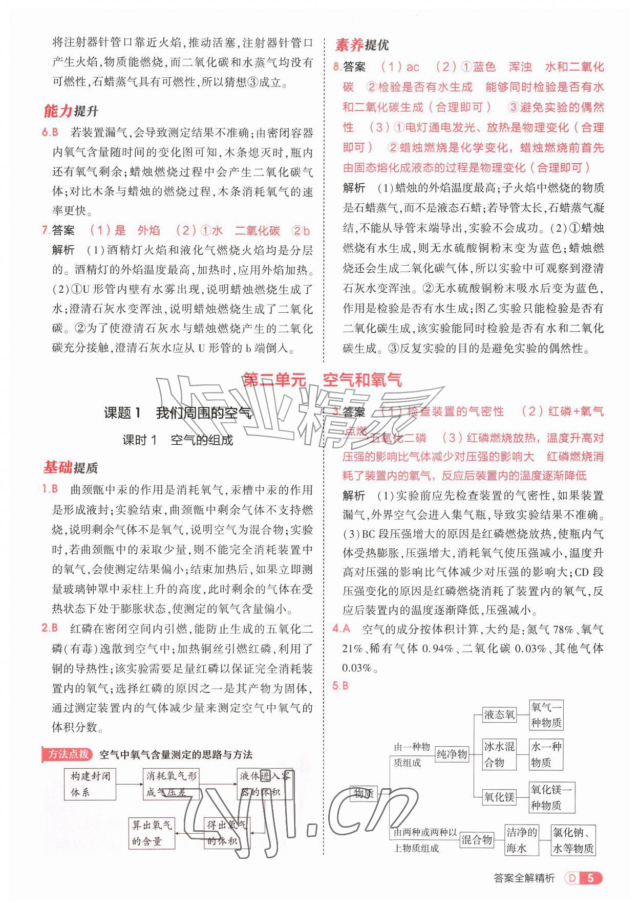 2026年5年中考3年模拟九年级化学上册人教版&nbsp;第5页