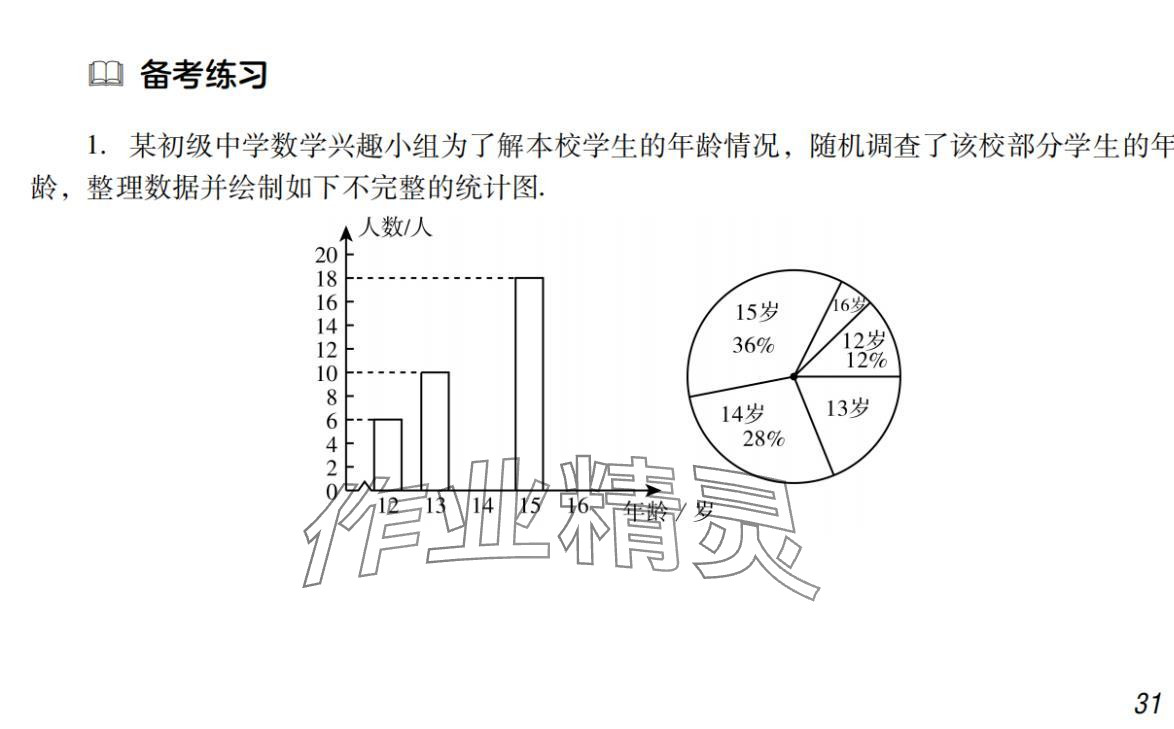 2024年激智数学中考&nbsp;参考答案第31页