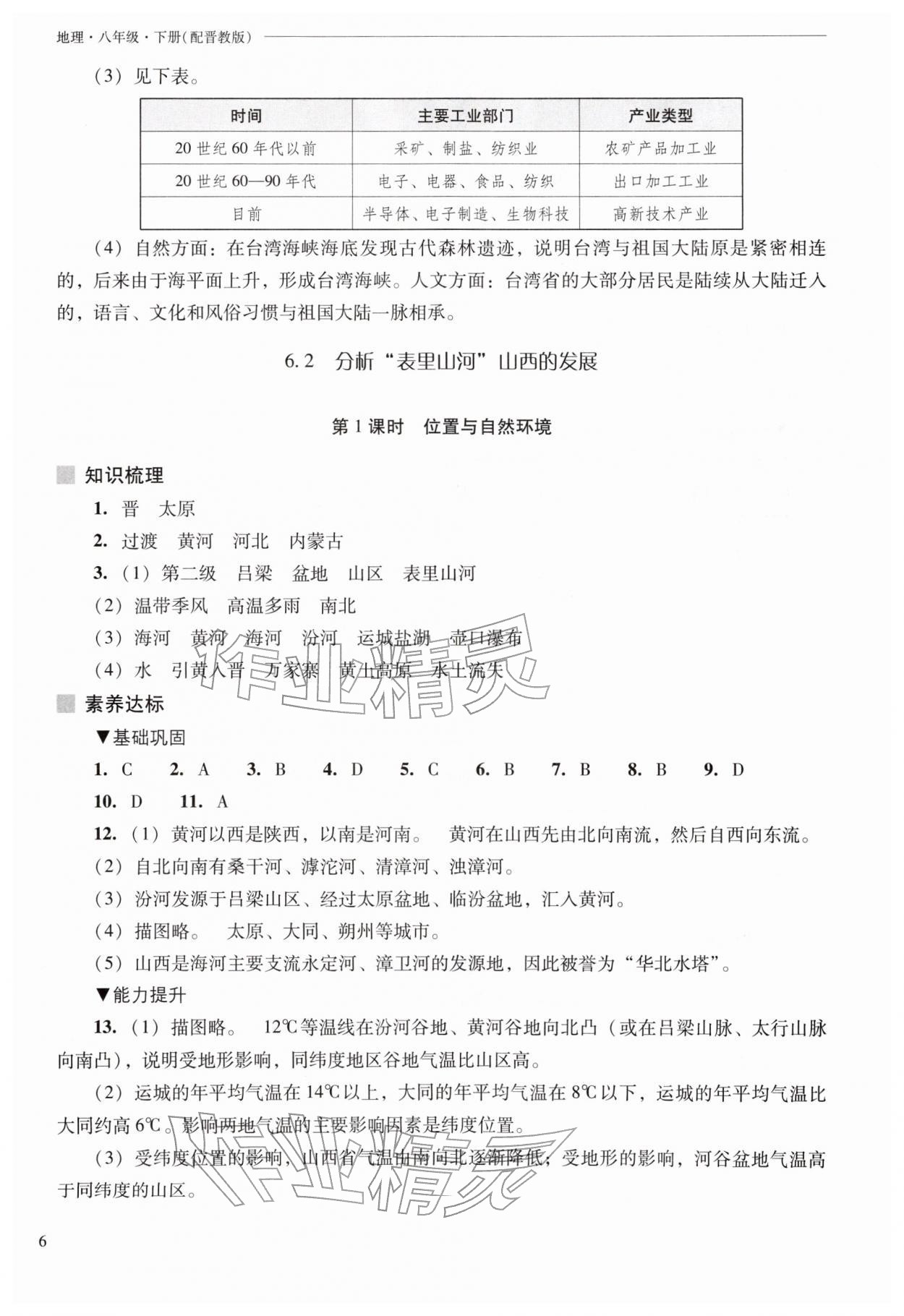2026年新课程问题解决导学方案八年级地理下册晋教版&nbsp;第6页