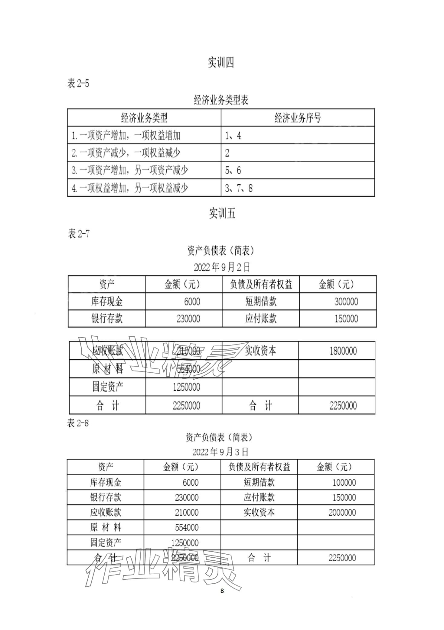 2024年基础会计习题集第六版&nbsp;第8页