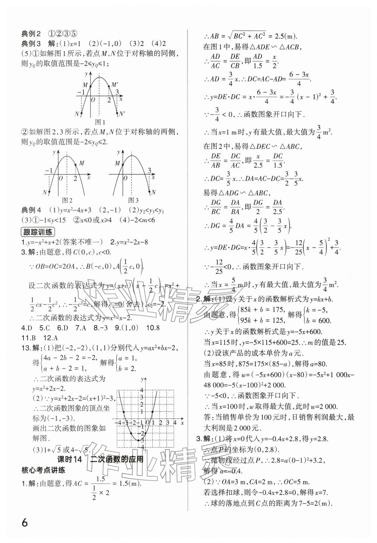 2026年分层新中考数学河南专版&nbsp;参考答案第6页