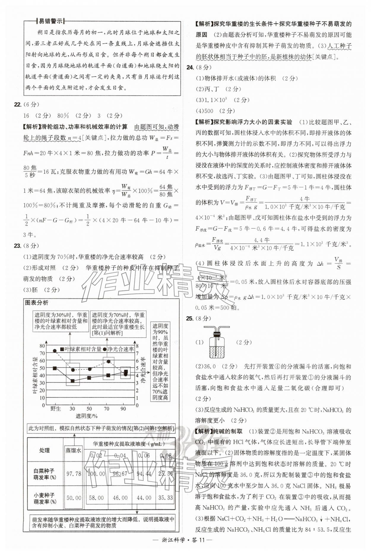 2026年天利38套牛皮卷浙江省中考试题精粹科学&nbsp;第11页