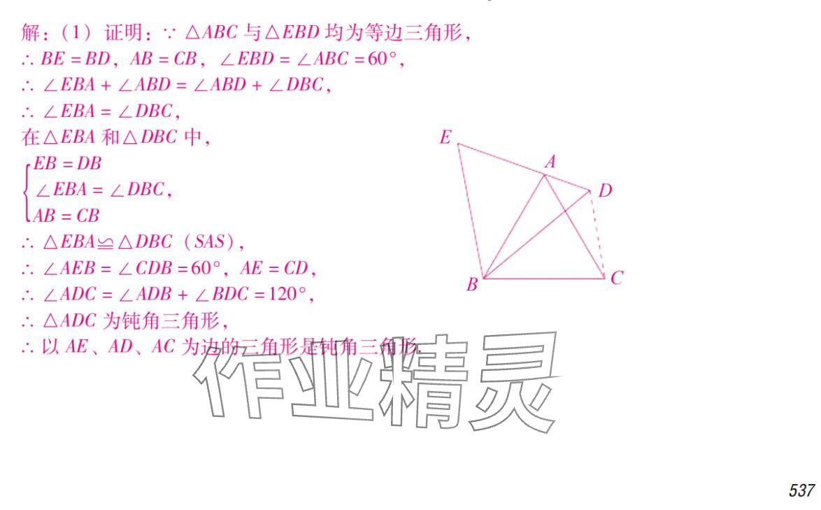 2024年激智数学中考&nbsp;参考答案第53页