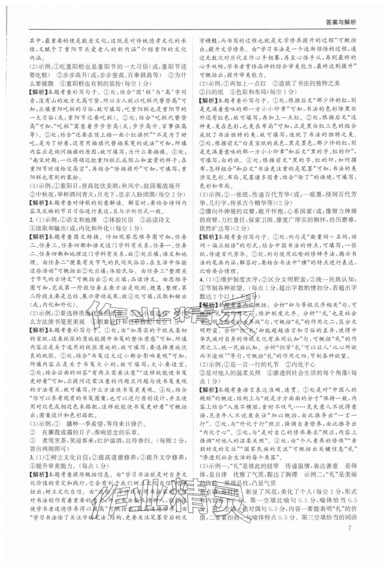 2025年实至中考核心考点精编语文中考成都专版&nbsp;第7页