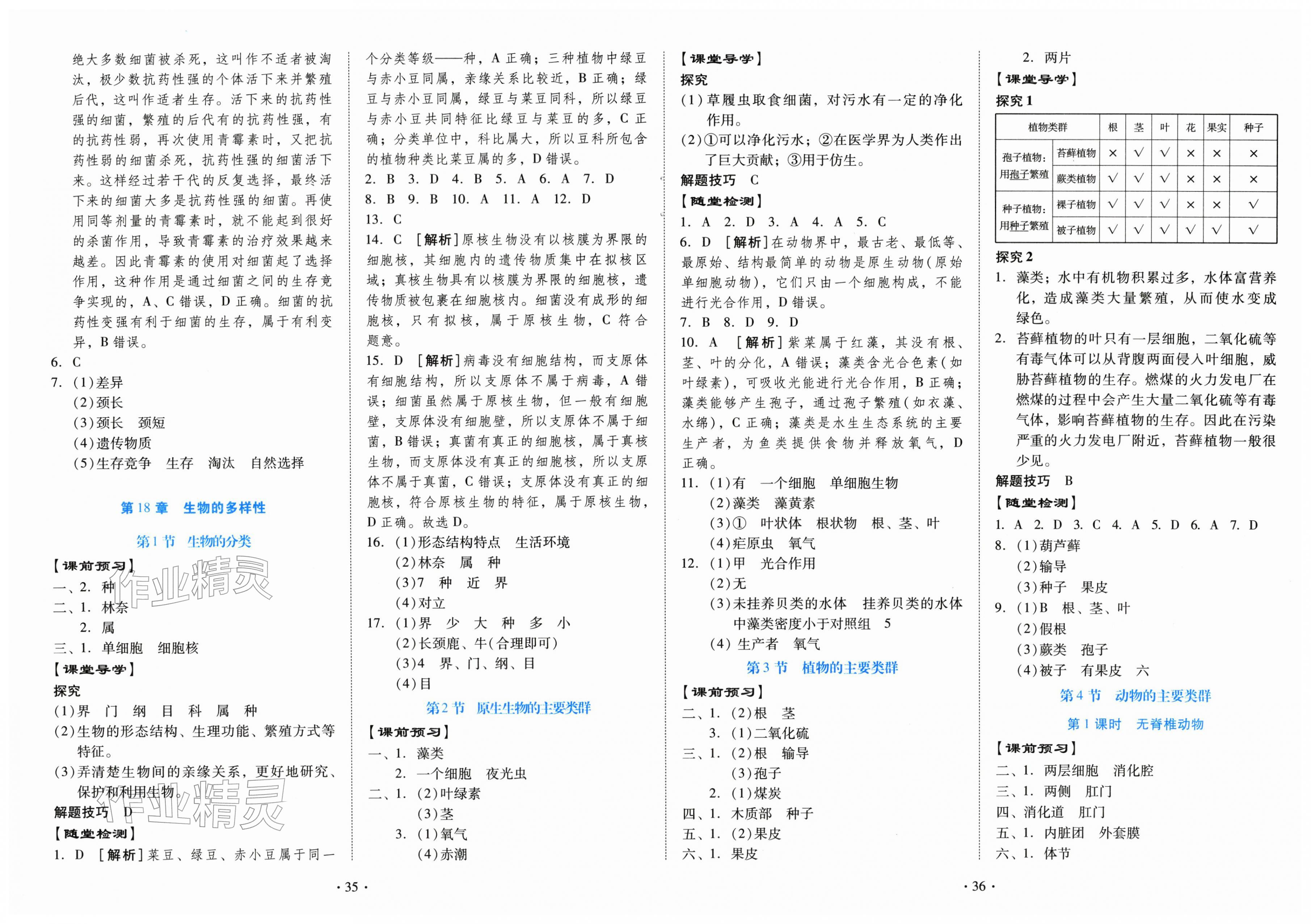 2026年同步导学与优化训练八年级生物下册北师大版&nbsp;第2页