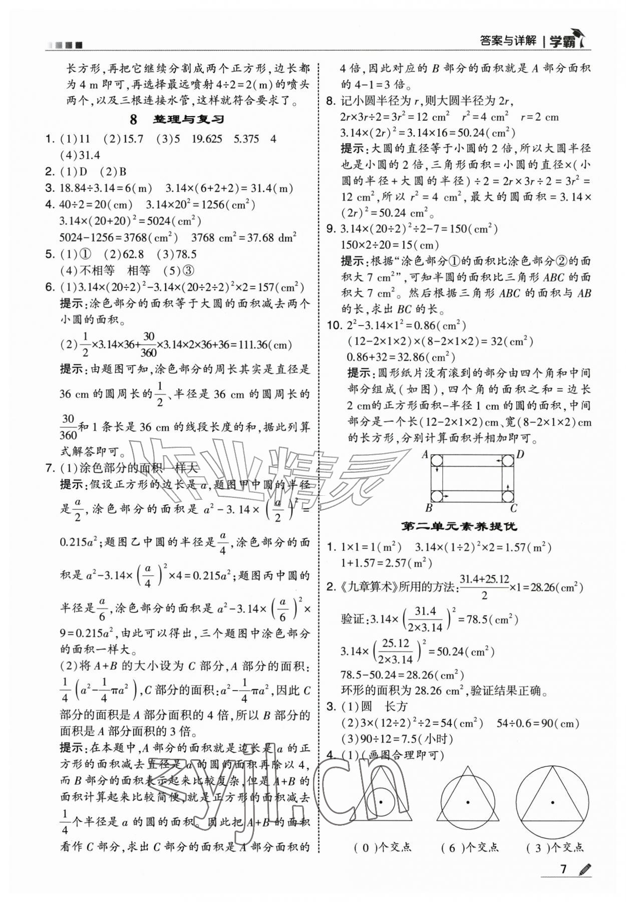 2026年经纶学典5星学霸六年级数学上册北师大版&nbsp;第7页