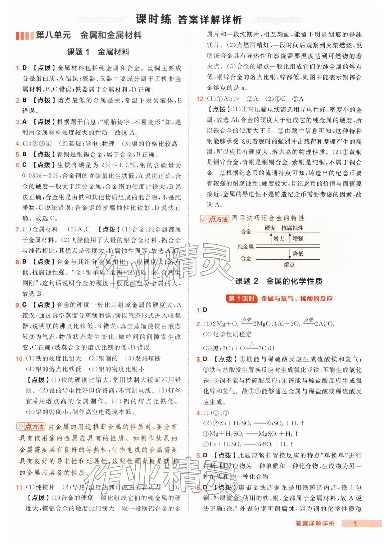 2026年综合应用创新题典中点九年级化学下册人教版&nbsp;第1页