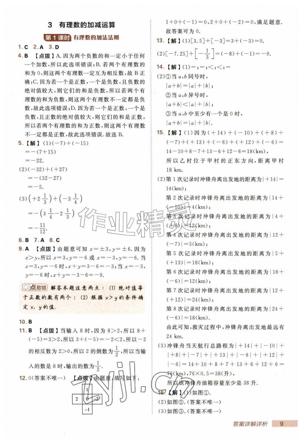 2026年综合应用创新题典中点六年级数学上册鲁教版五四制&nbsp;第9页