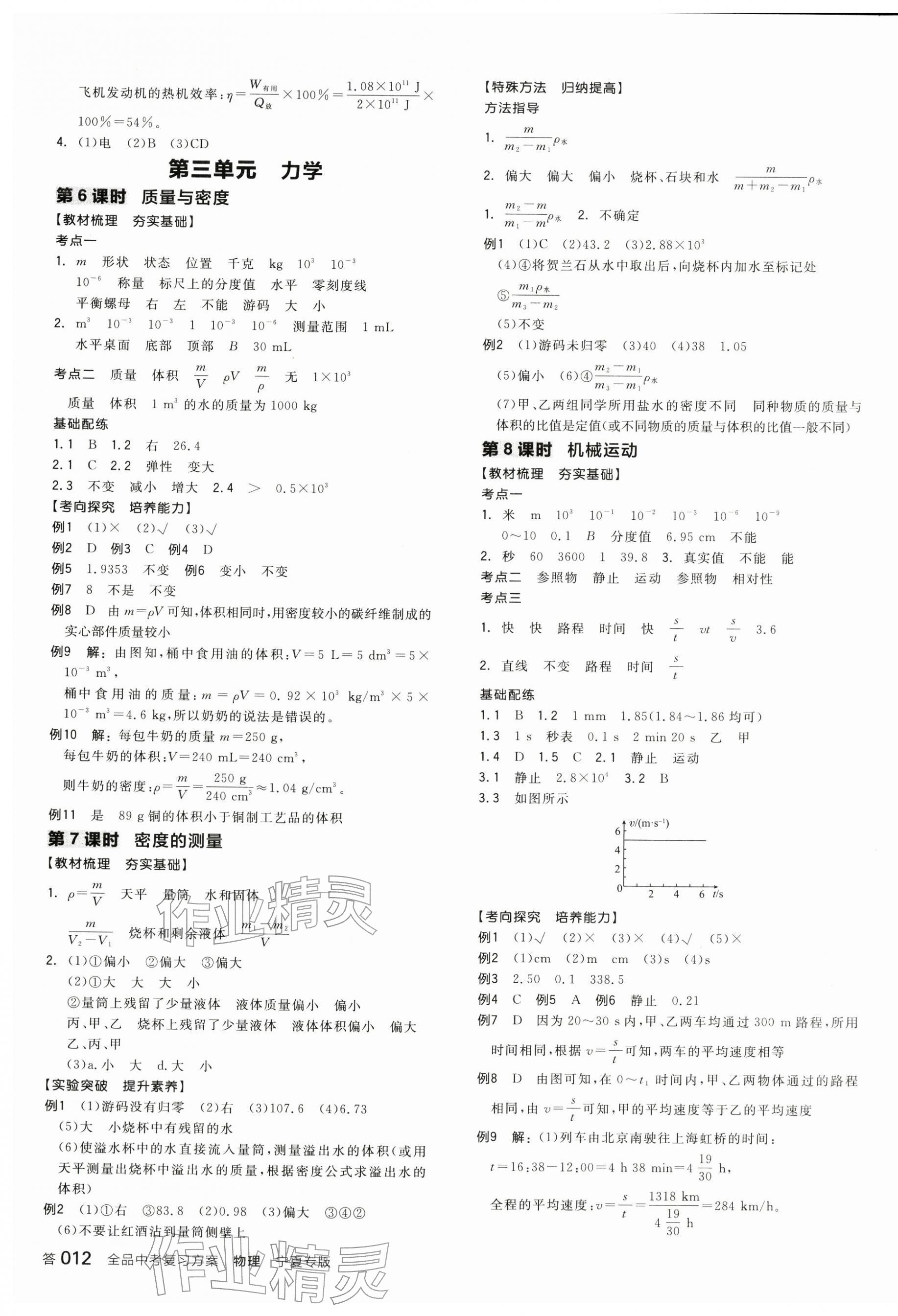 2026年全品中考复习方案物理宁夏专版&nbsp;第4页