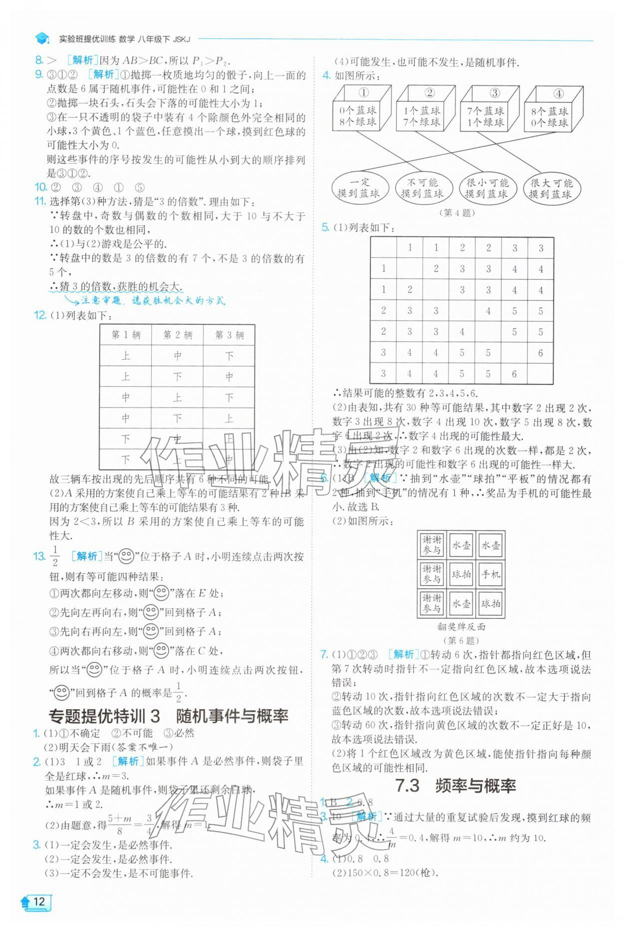 2026年实验班提优训练八年级数学下册苏科版&nbsp;第14页