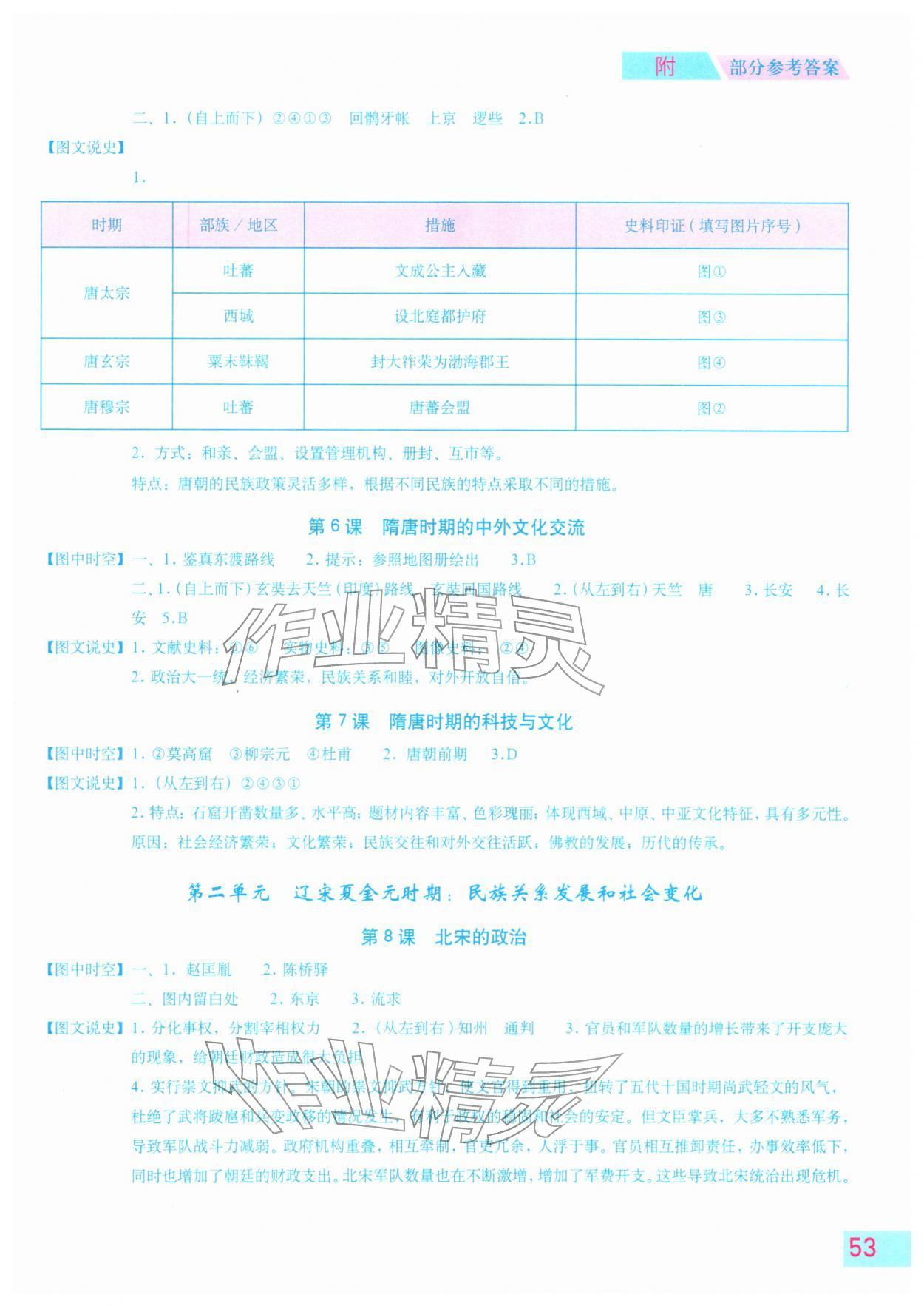 2026年填充图册星球地图出版社六年级历史下册人教版五四制山东专版&nbsp;参考答案第2页