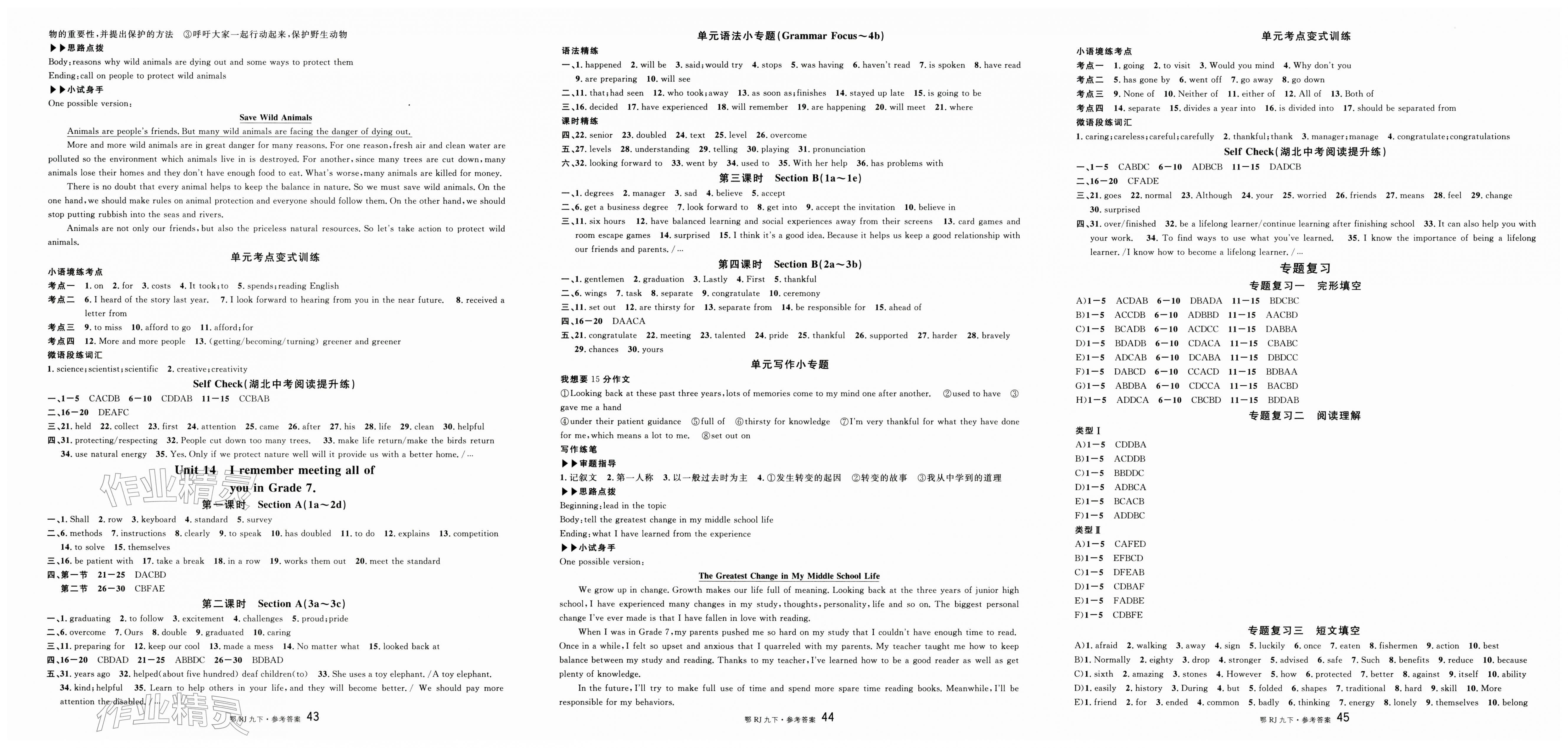 2026年名校课堂九年级英语下册人教版湖北专版&nbsp;第3页