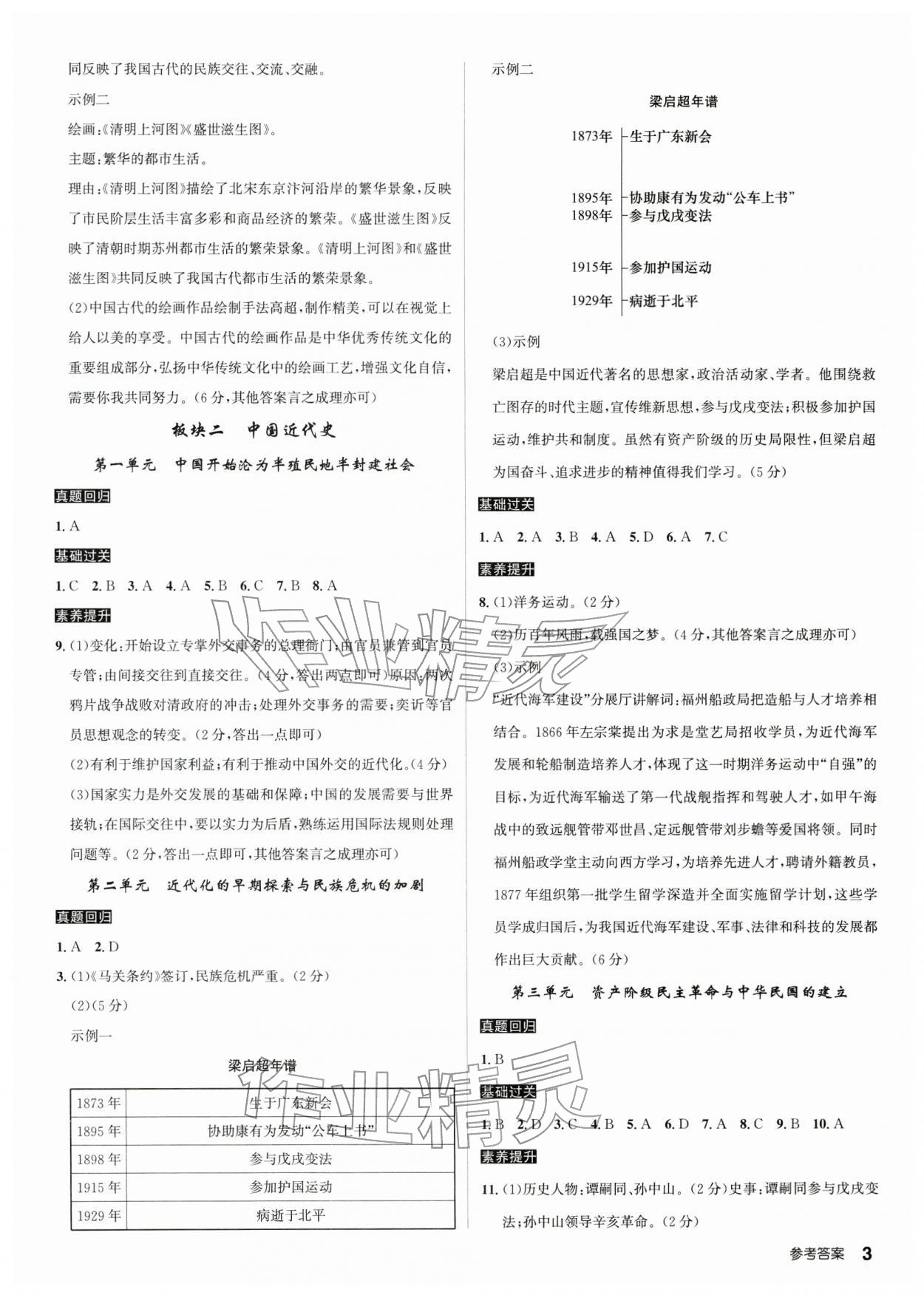 2026年初中毕业班系统总复习历史人教版&nbsp;第3页