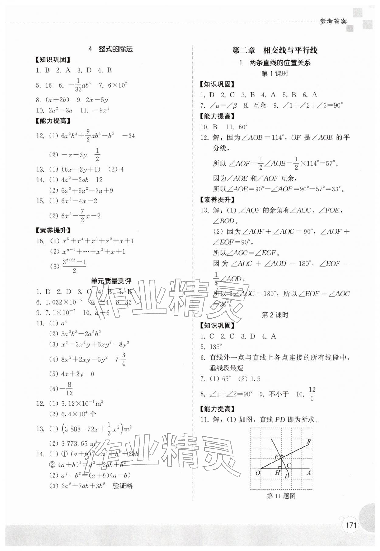 2026年同步练习册山东教育出版社七年级数学下册北师大版&nbsp;第3页