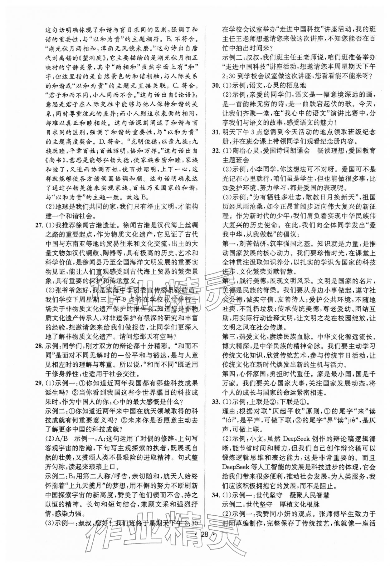 2026年语文中考全攻略中考&nbsp;第28页