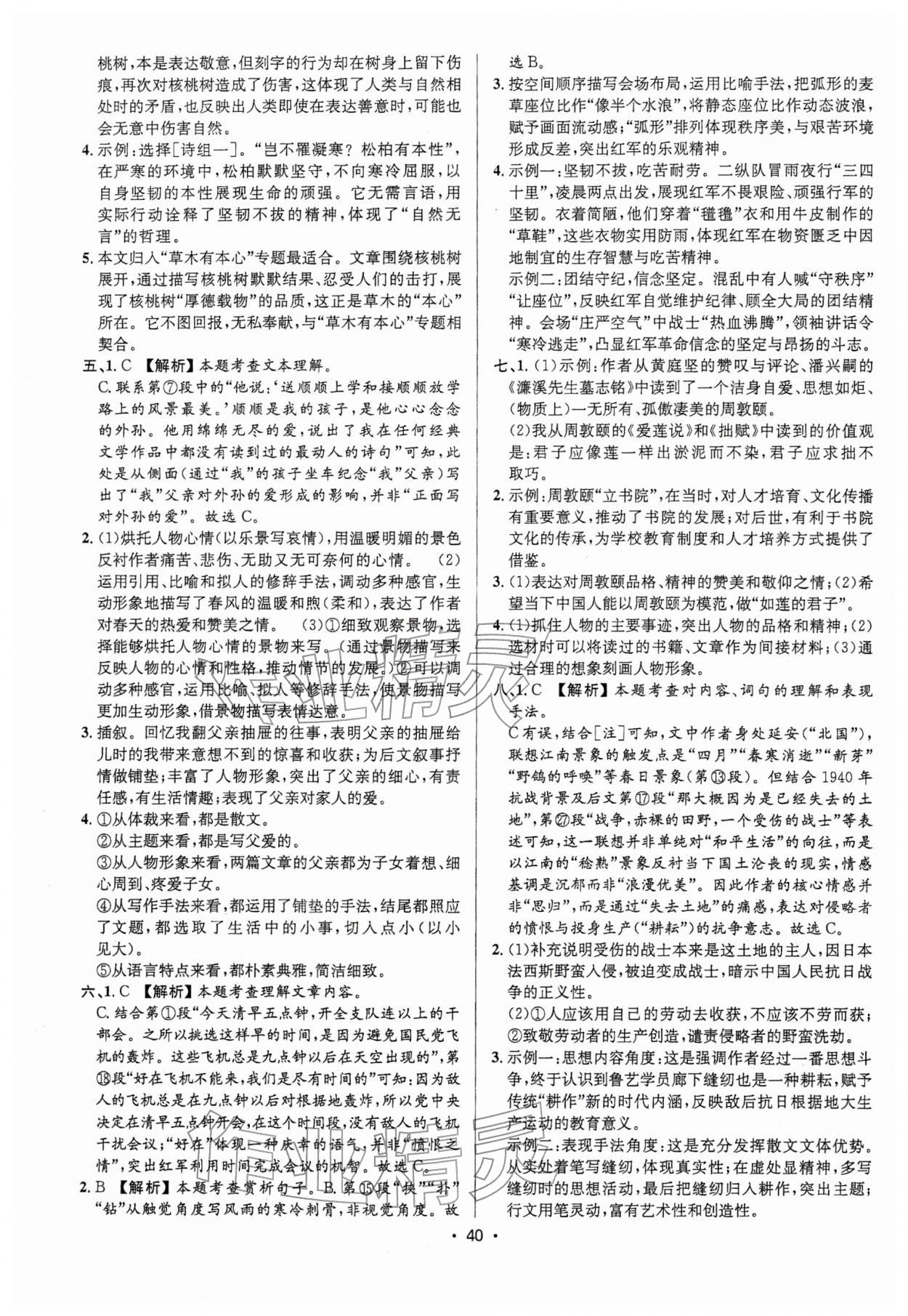 2026年语文中考全攻略中考&nbsp;第40页