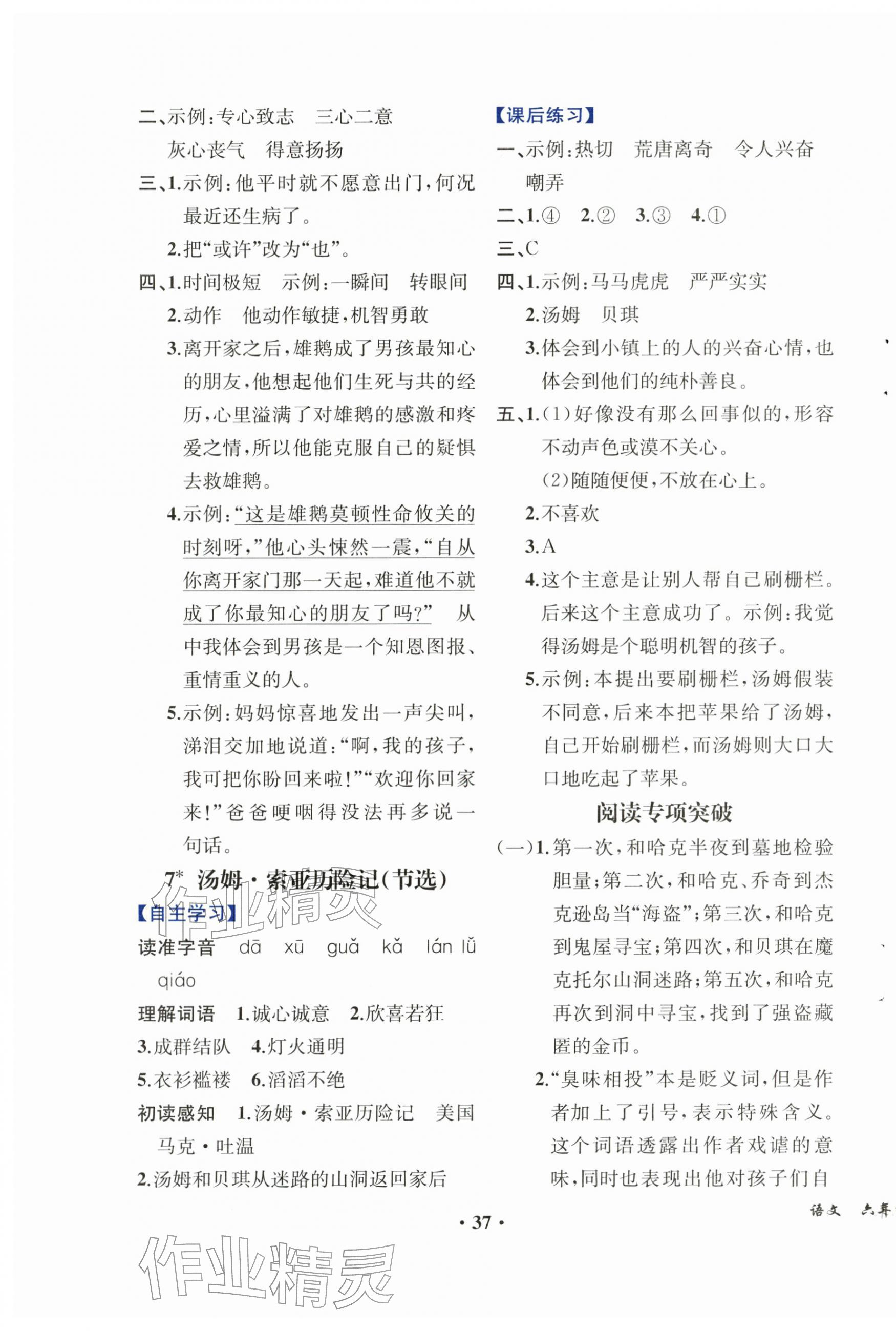 2026年胜券在握同步解析与测评六年级语文下册人教版重庆专版&nbsp;第5页