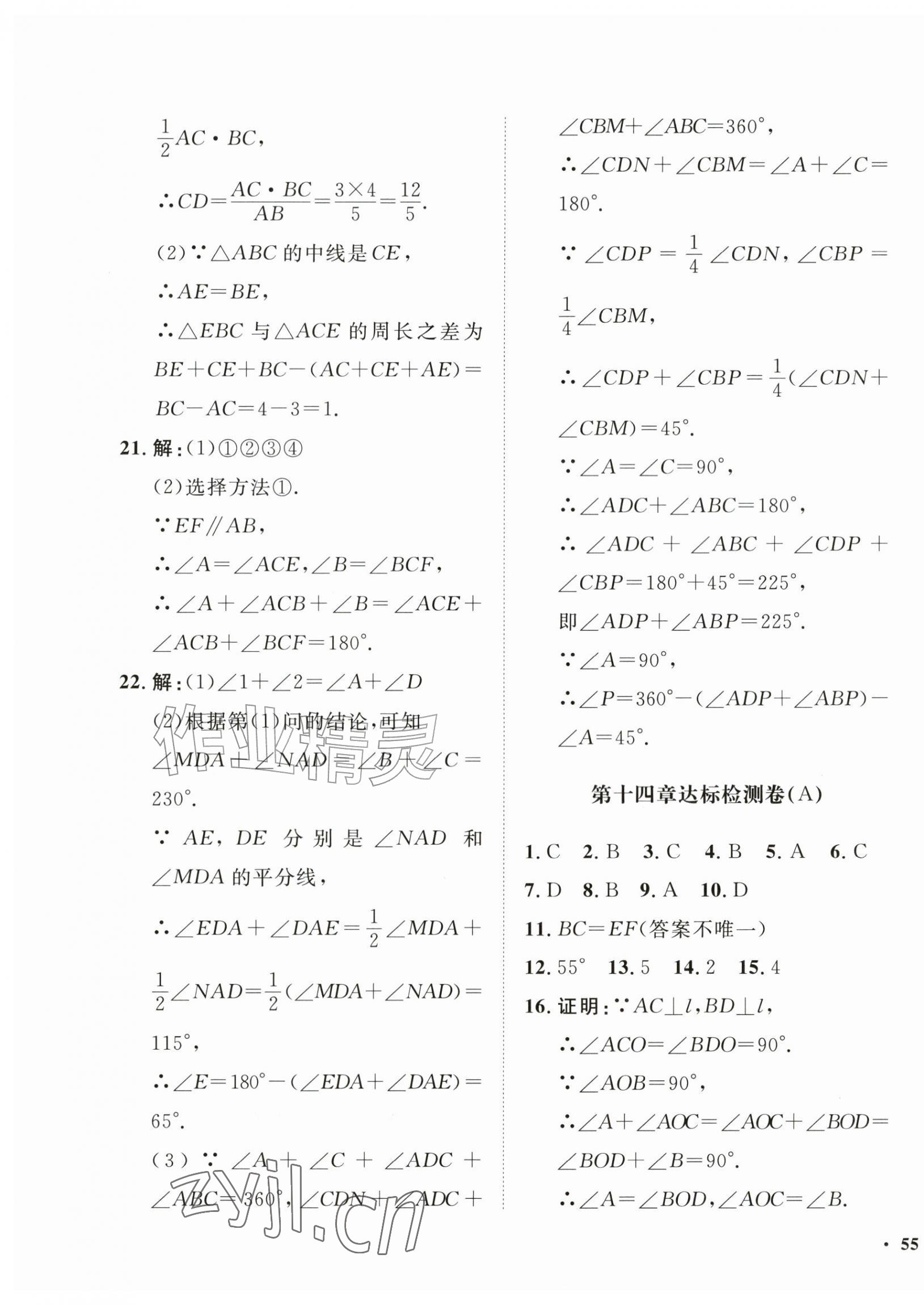 2026年一课三练单元测试八年级数学上册人教版&nbsp;第5页