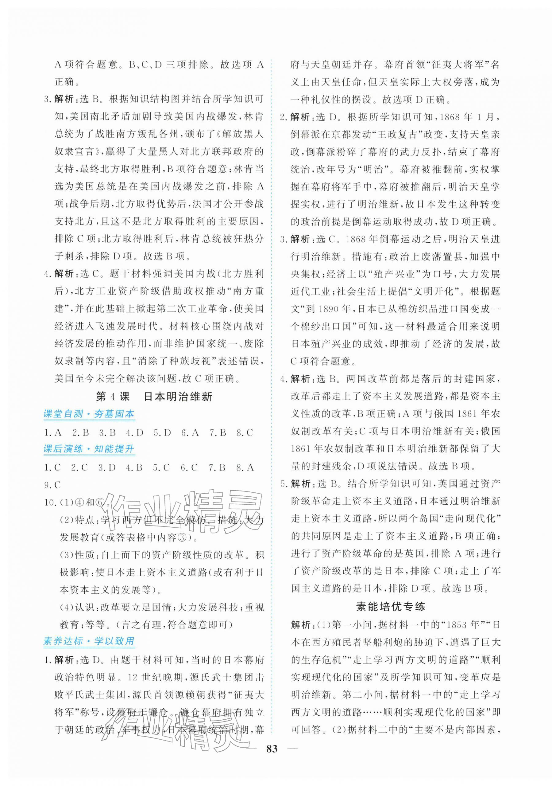 2026年新坐标同步练习九年级历史下册人教版青海专用&nbsp;第3页