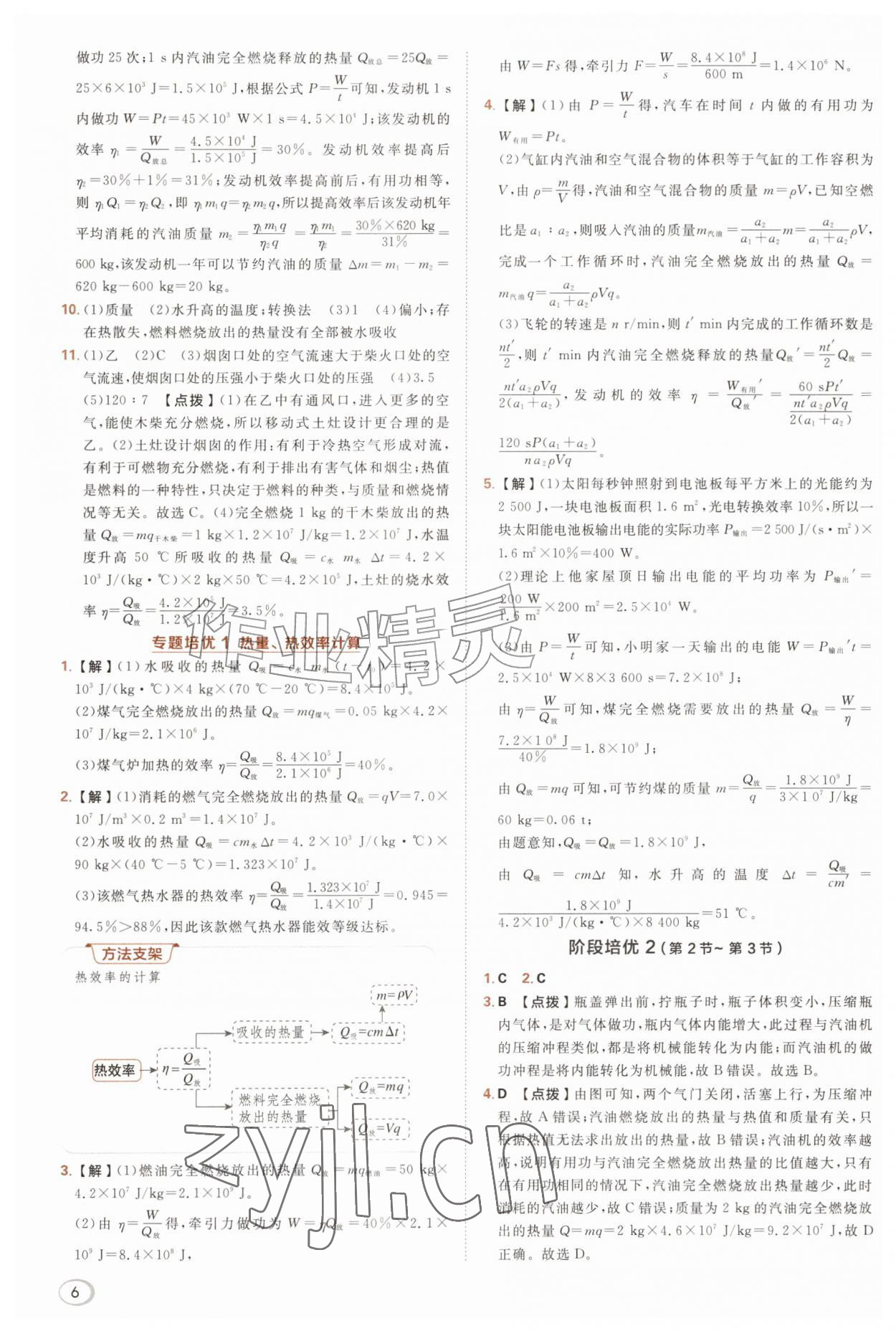 2026年综合应用创新题典中点九年级物理全一册人教版&nbsp;参考答案第6页