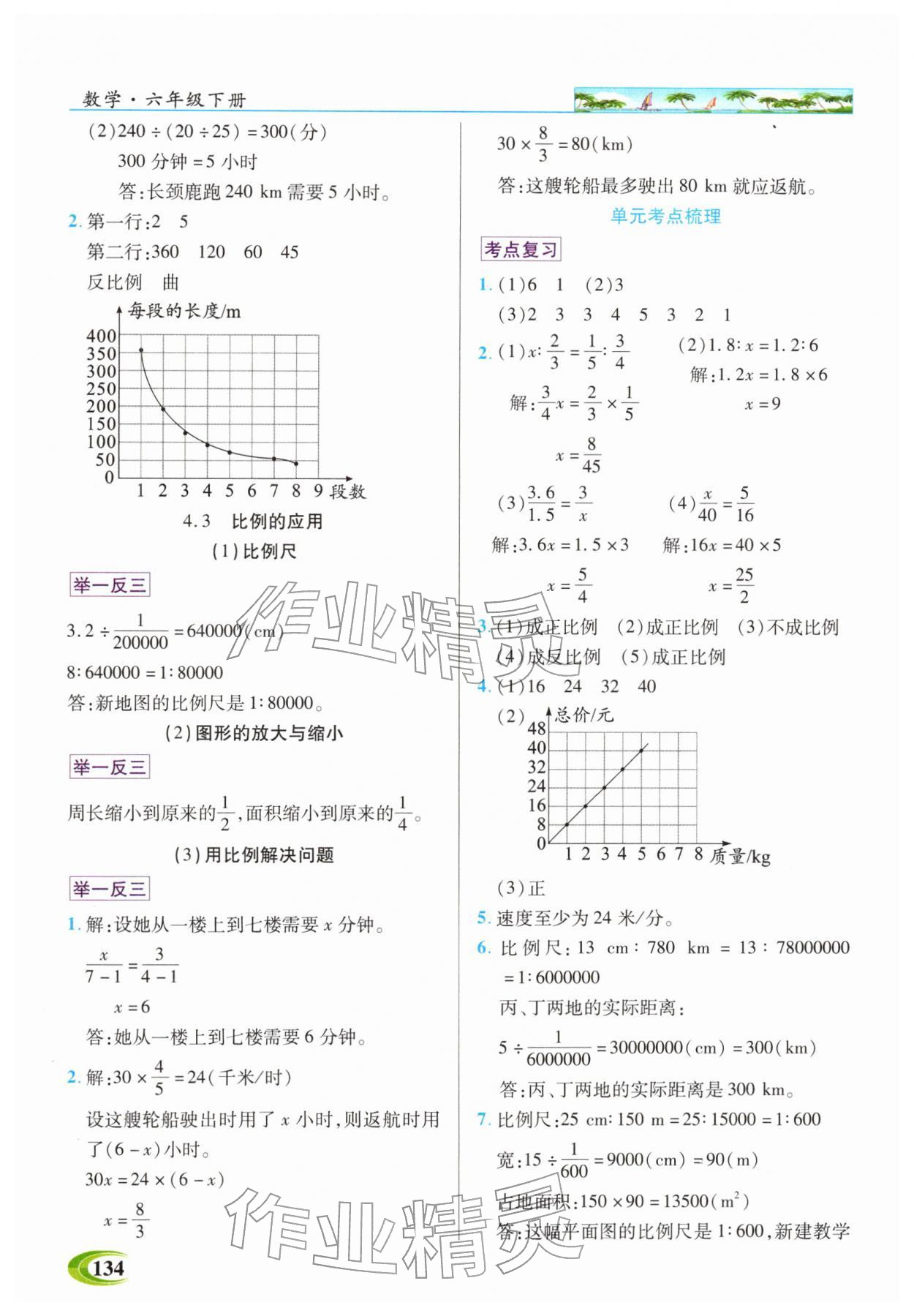2026年世纪英才英才教程六年级数学下册人教版&nbsp;第4页