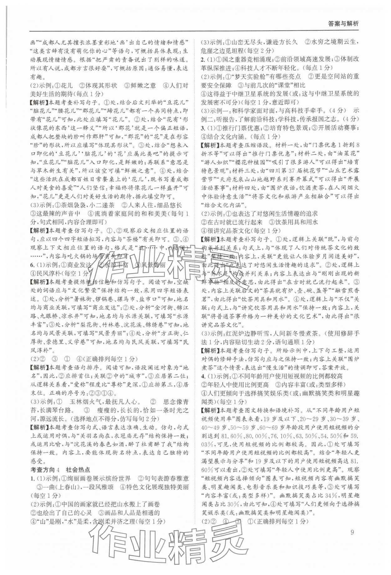 2025年实至中考核心考点精编语文中考成都专版&nbsp;第9页