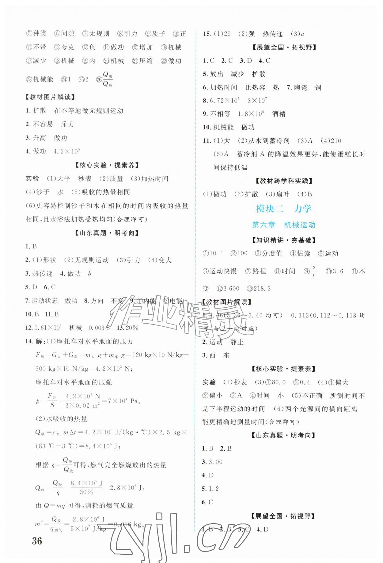 2026年初中总复习手册北京教育出版社物理&nbsp;第4页