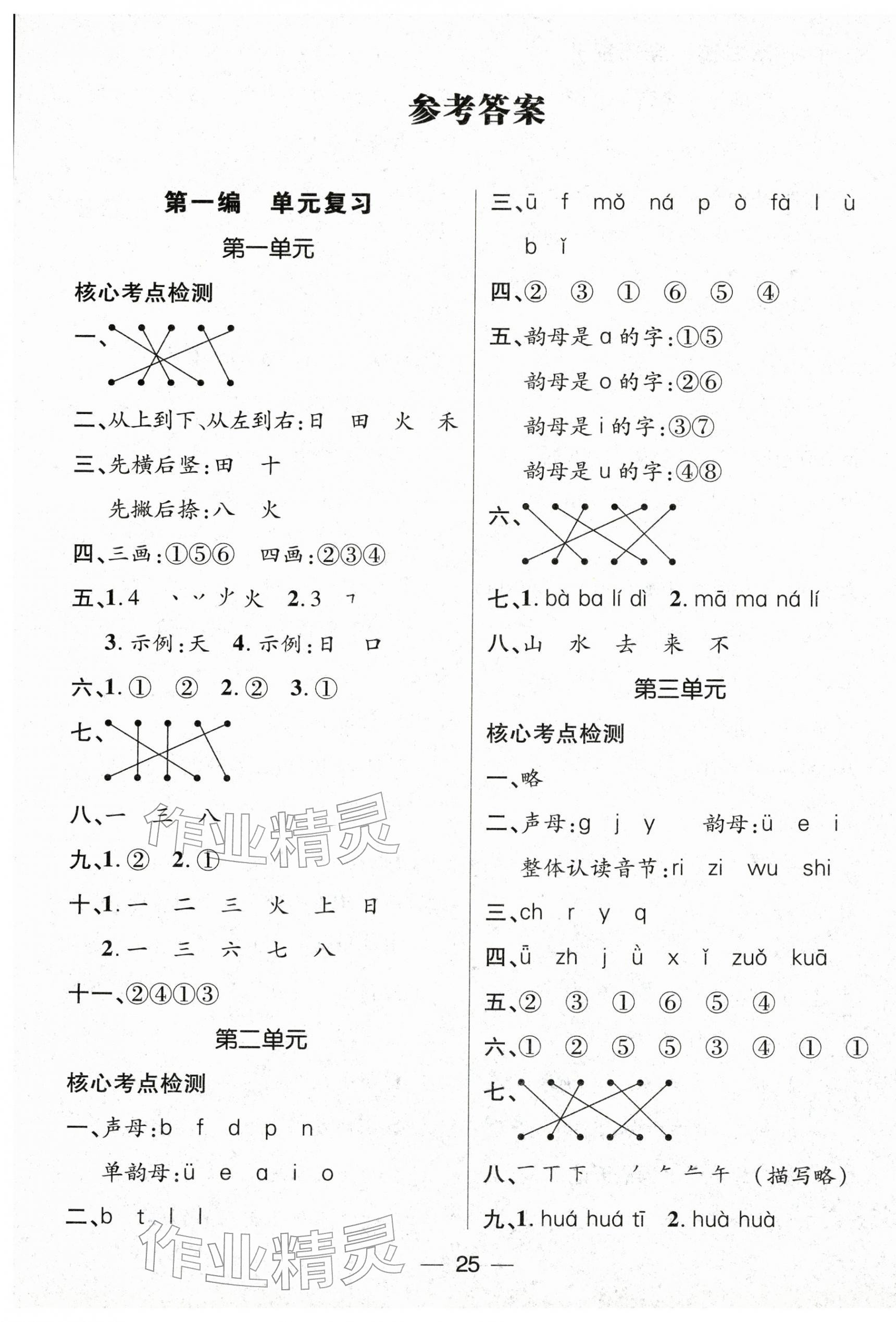 2026年鸿鹄志文化期末冲刺王寒假作业一年级语文人教版湖南专版&nbsp;第1页