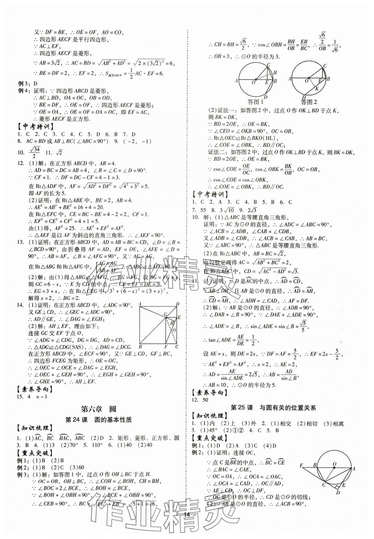 2025年金牌中考总复习数学&nbsp;第14页