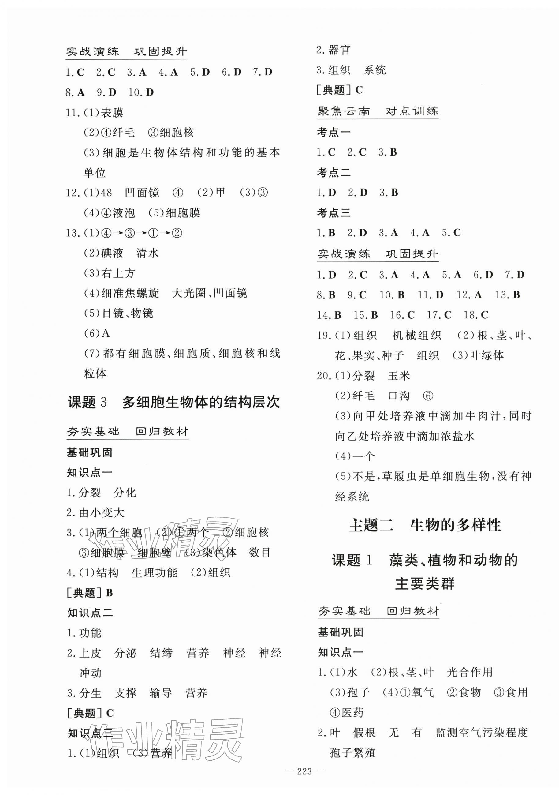 2026年第一测评生物&nbsp;第3页