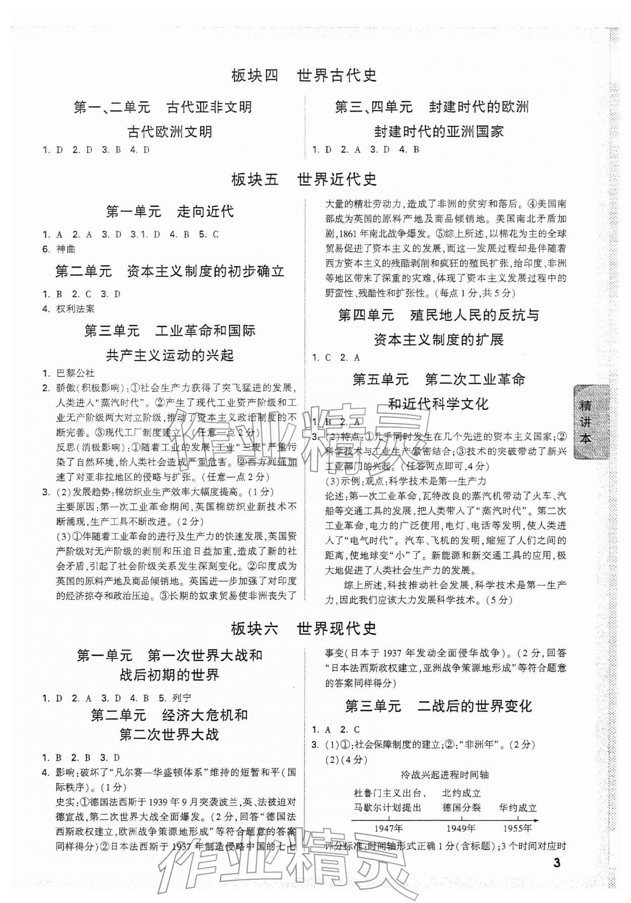 2026年万唯中考试题研究历史中考人教版贵州专版&nbsp;第3页