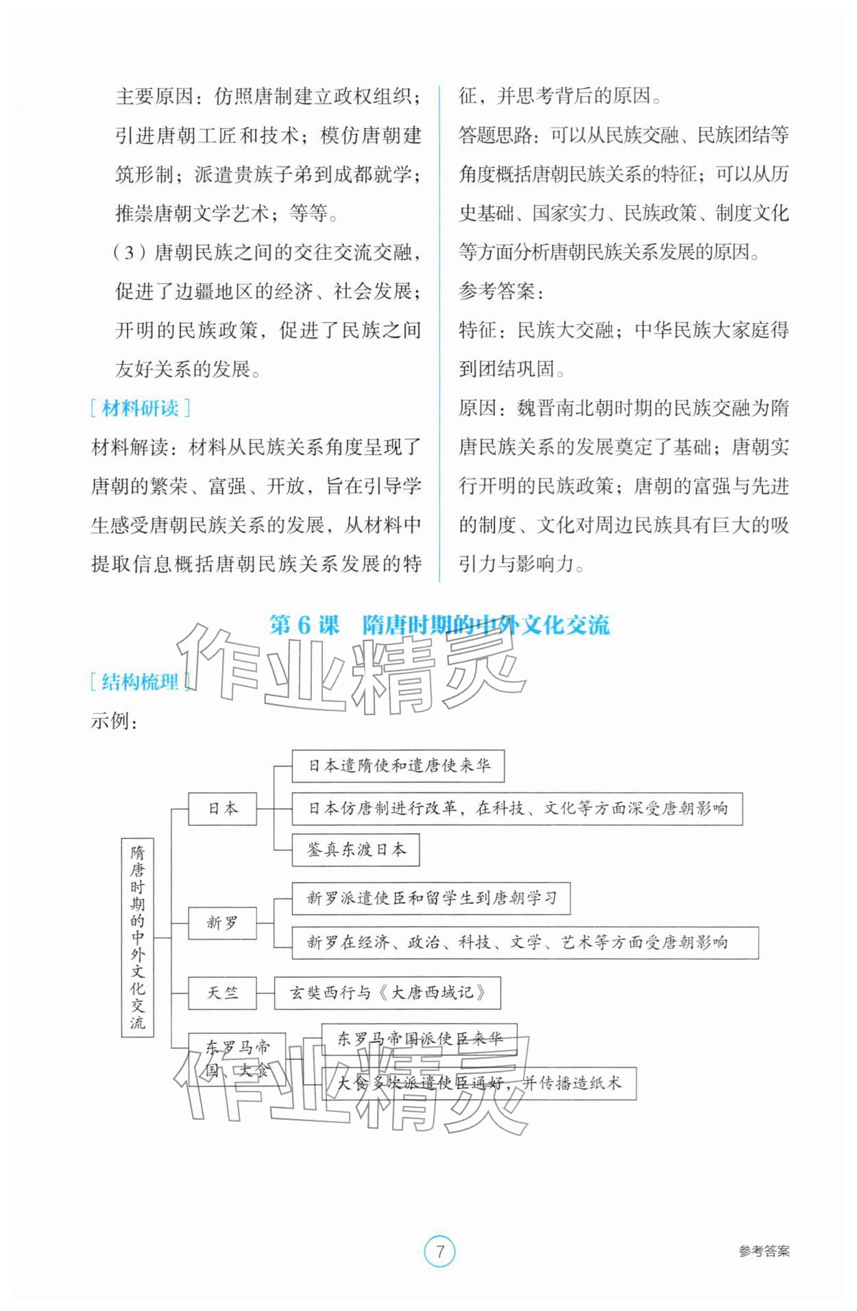2026年学生基础性作业七年级历史下册人教版&nbsp;第7页