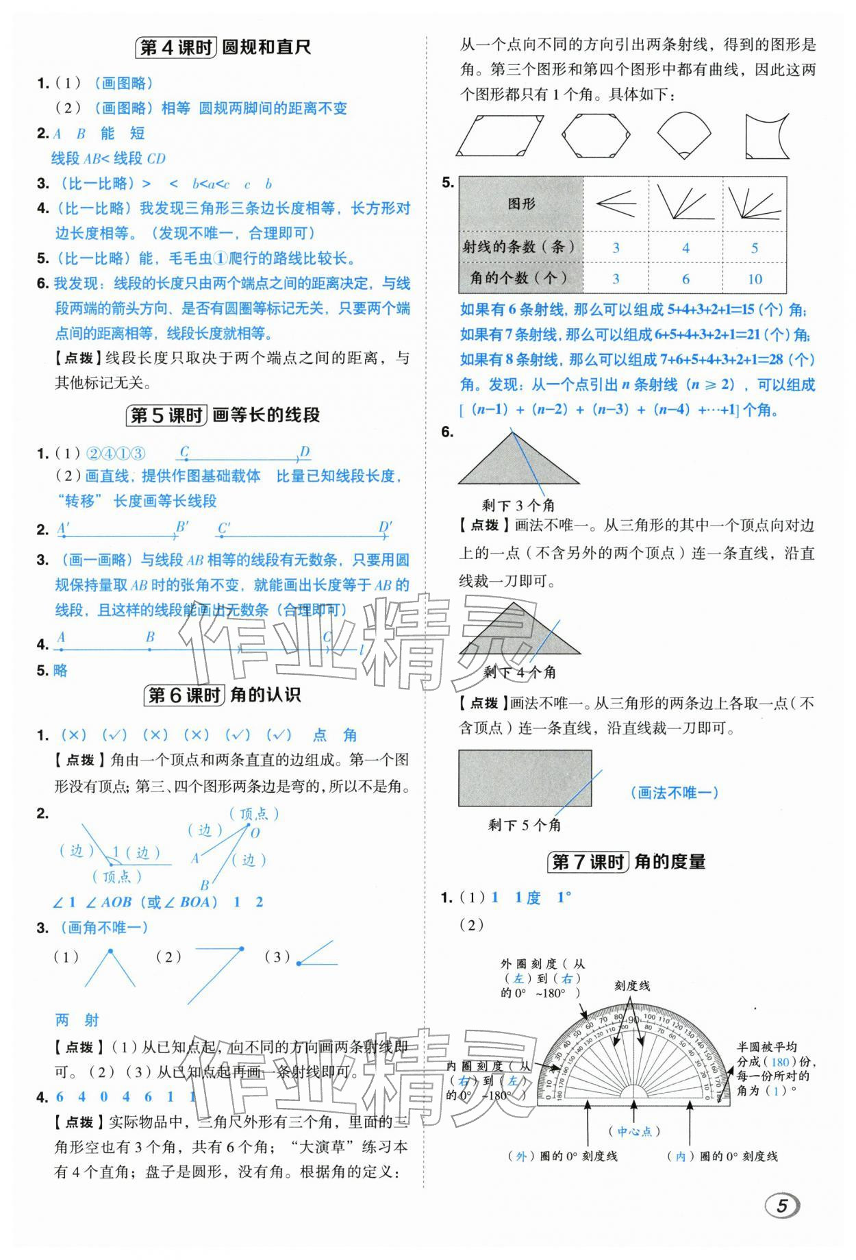 2026年综合应用创新题典中点三年级数学下册青岛版&nbsp;参考答案第5页