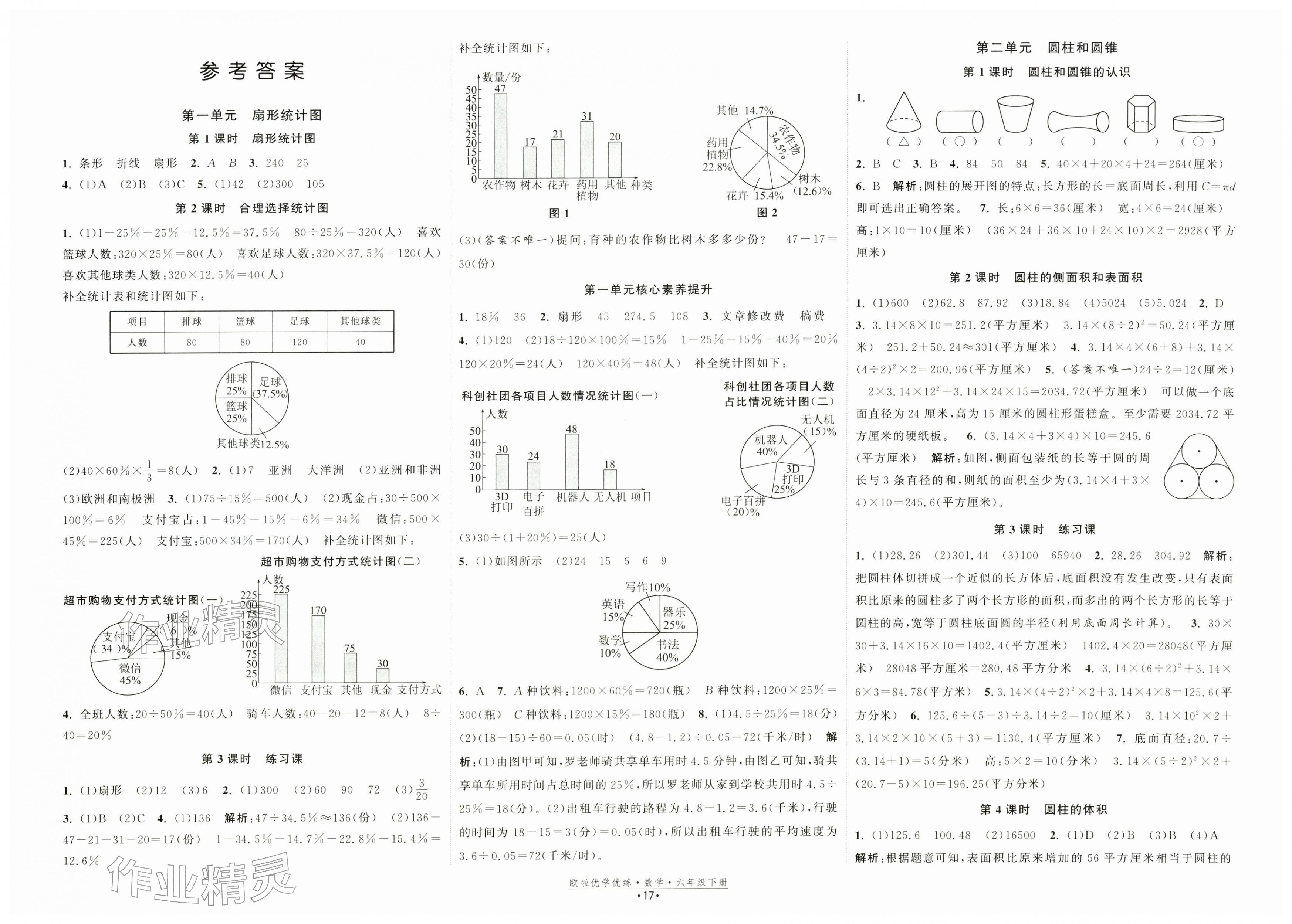 2026年欧啦优学优练六年级数学下册苏教版&nbsp;第1页