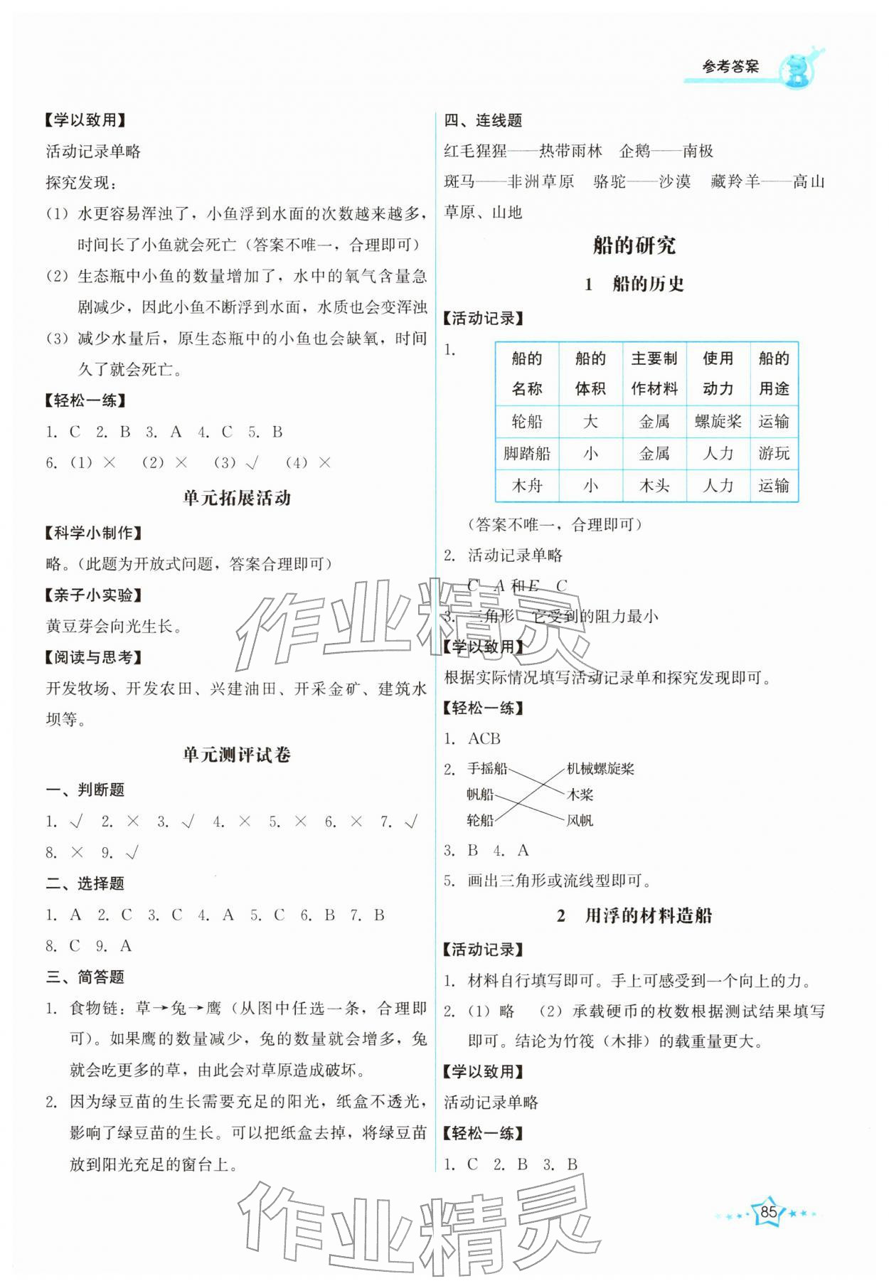 2026年能力培养与测试五年级科学下册教科版&nbsp;第3页