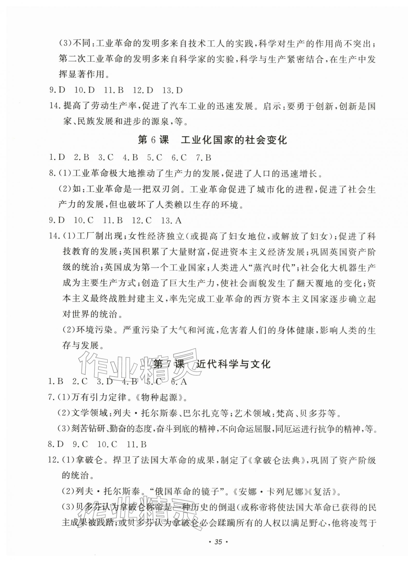 2026年学习力提升九年级历史下册人教版&nbsp;第3页