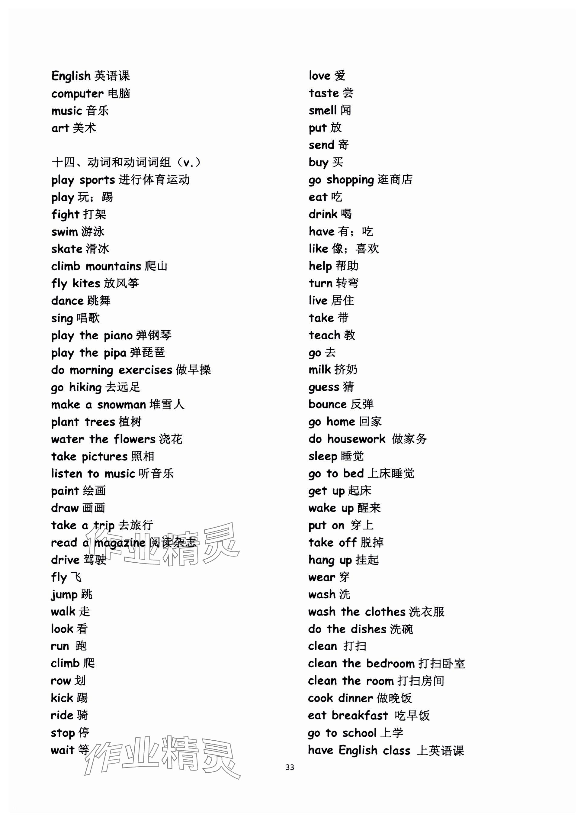 2024年毕业核心练英语&nbsp;参考答案第33页