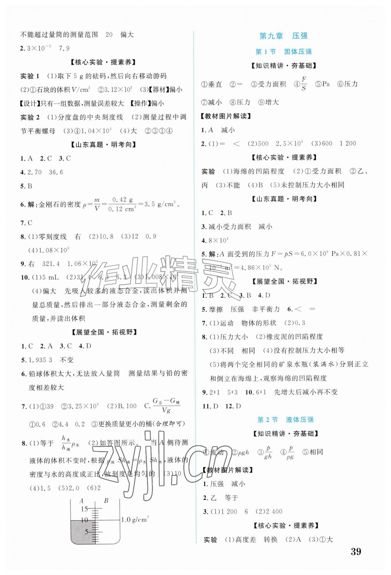 2026年初中总复习手册北京教育出版社物理&nbsp;第7页