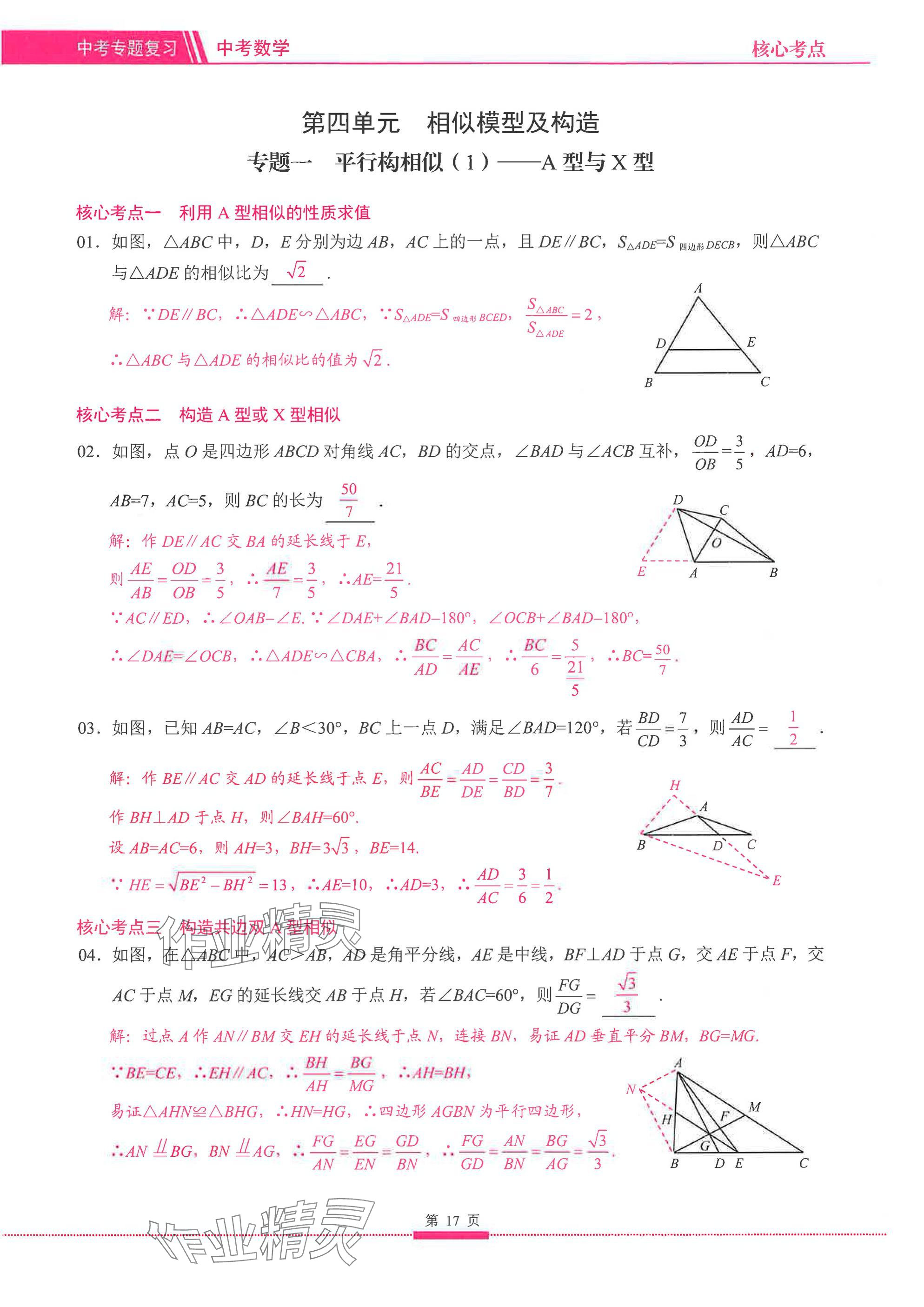 2025年名校学典核心考点延边大学出版社数学&nbsp;参考答案第17页