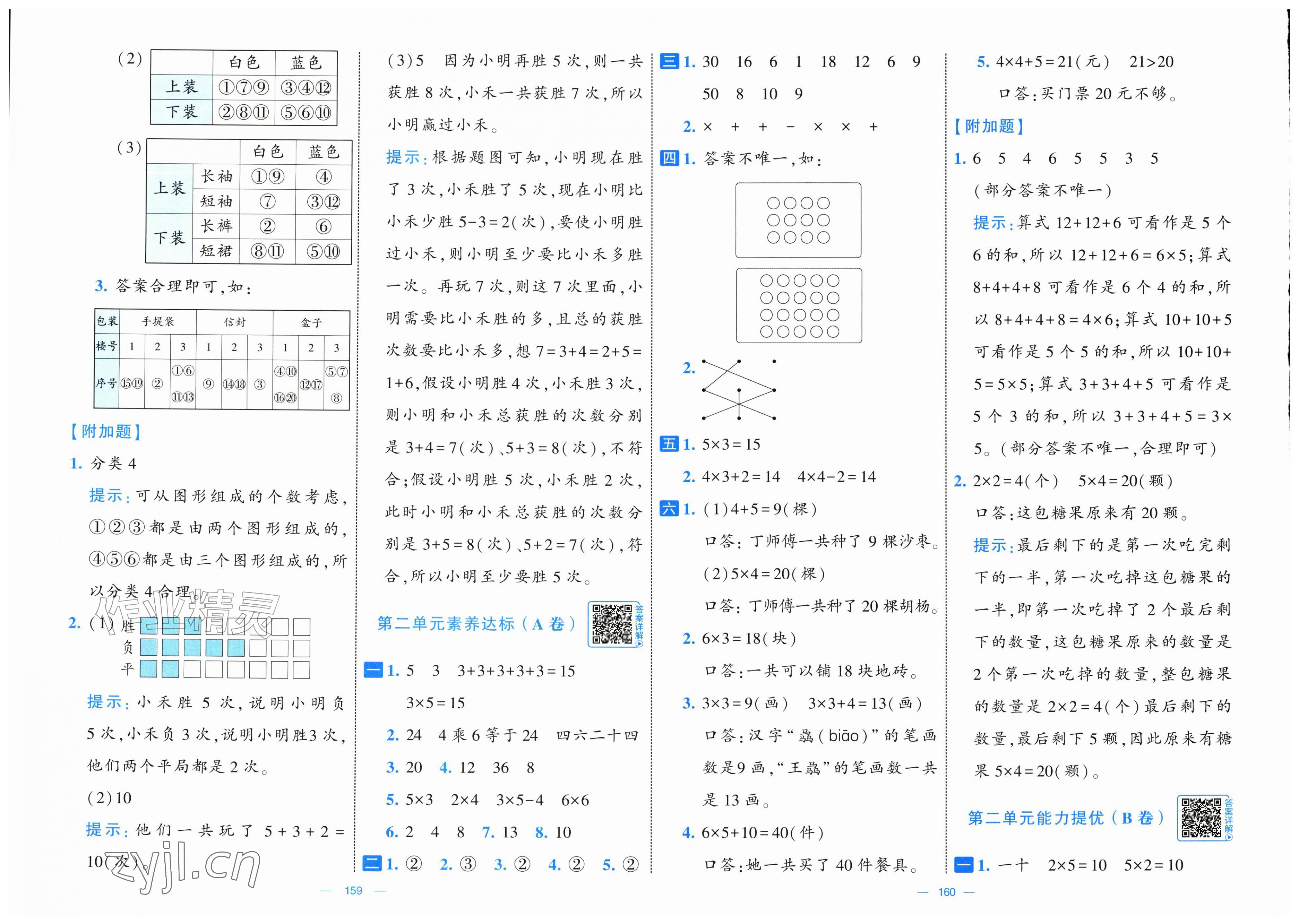 2026年学霸提优大试卷二年级数学上册人教版&nbsp;第2页