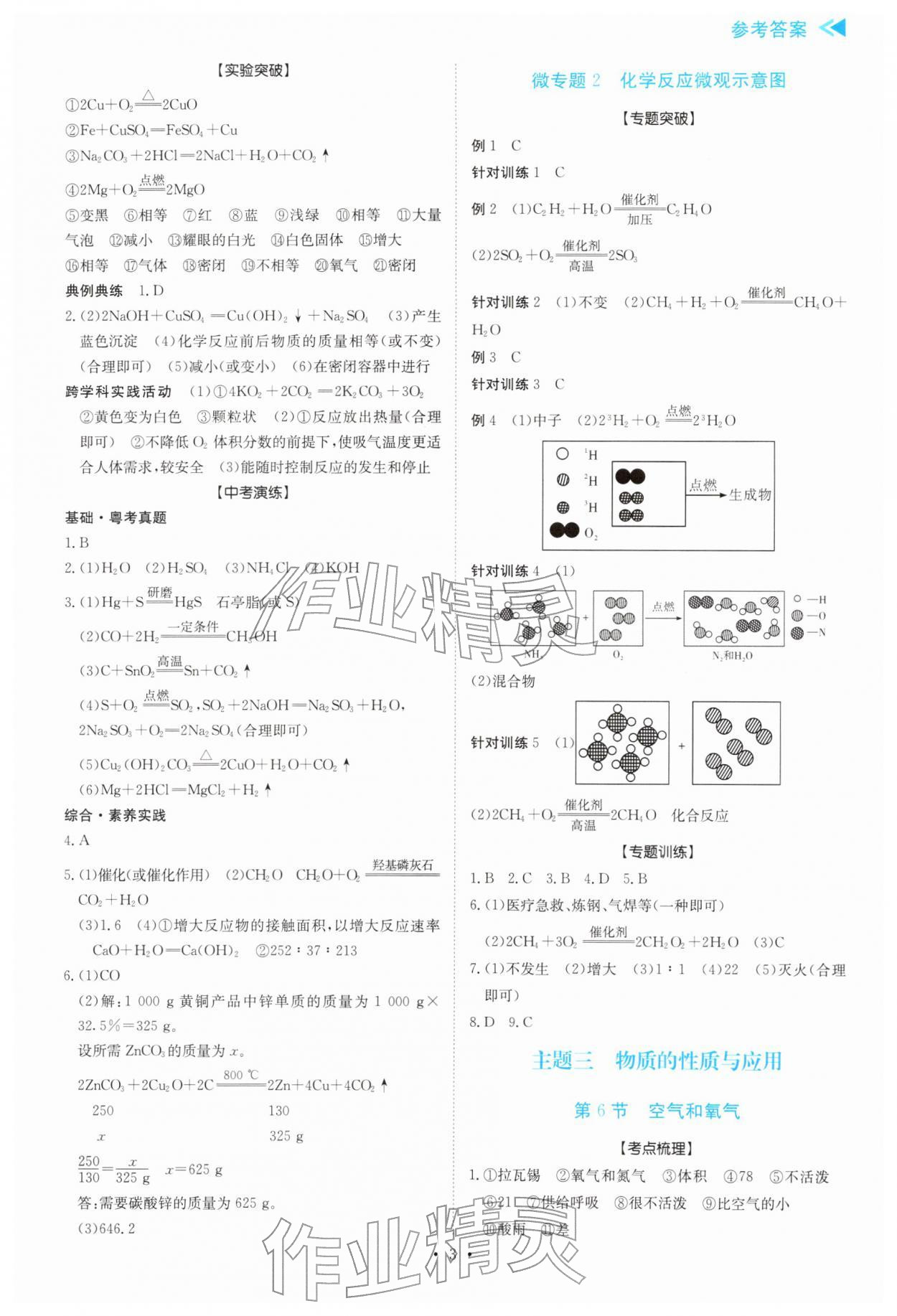 2026年中考复习与指导化学中考广东专版&nbsp;第3页
