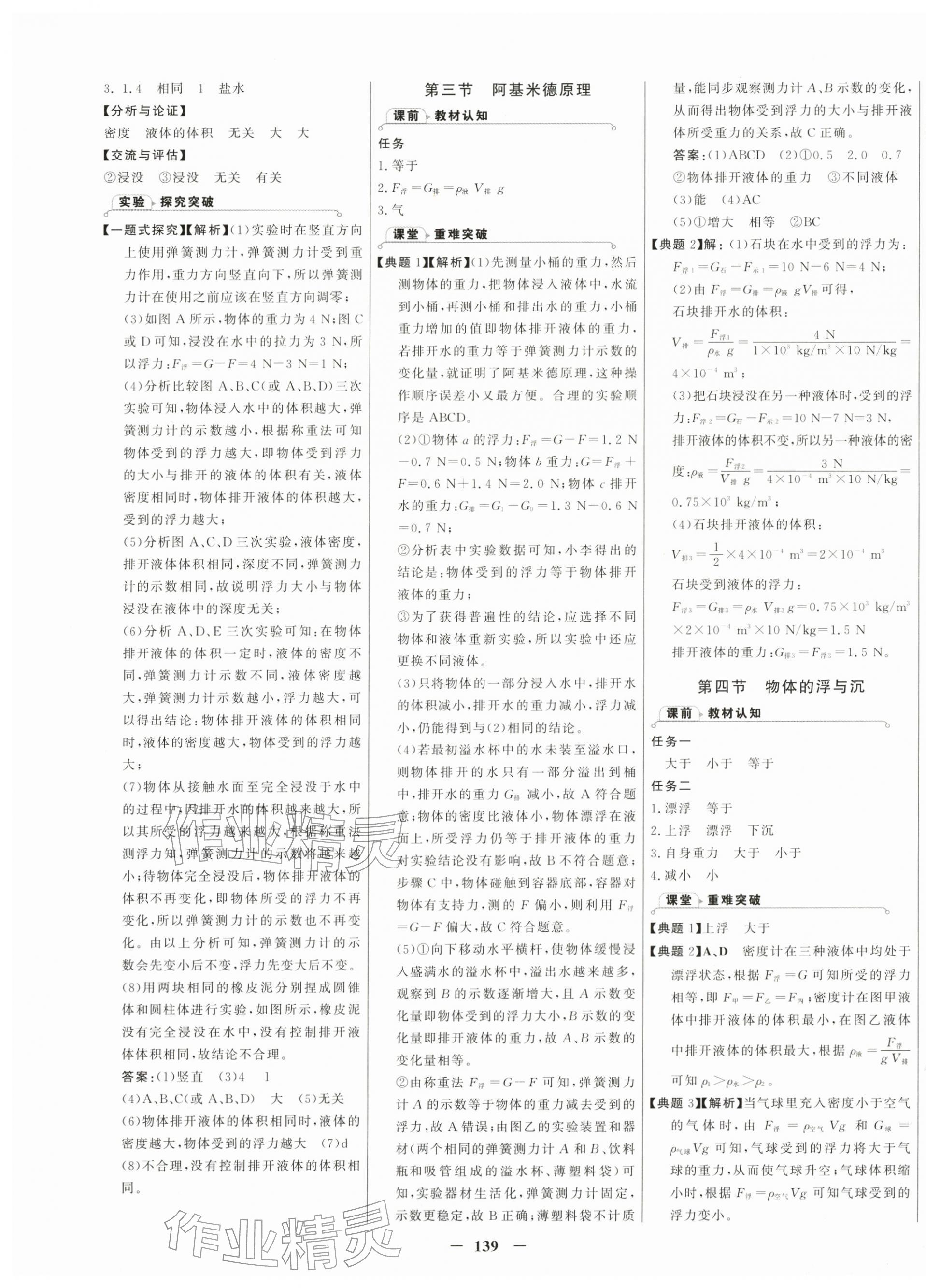 2026年世纪金榜金榜学案八年级物理下册沪科版&nbsp;第5页