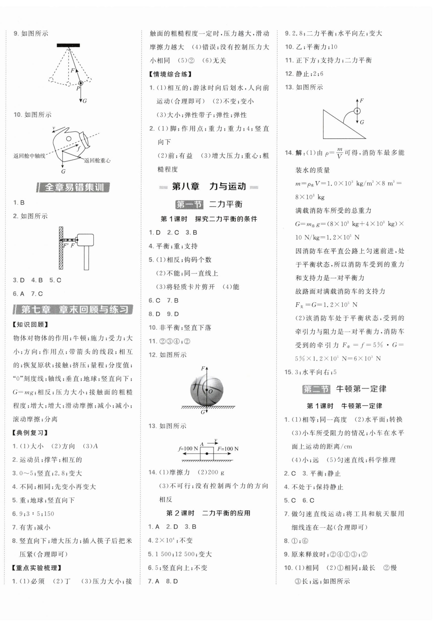 2026年点拨训练八年级物理下册苏科版&nbsp;第6页