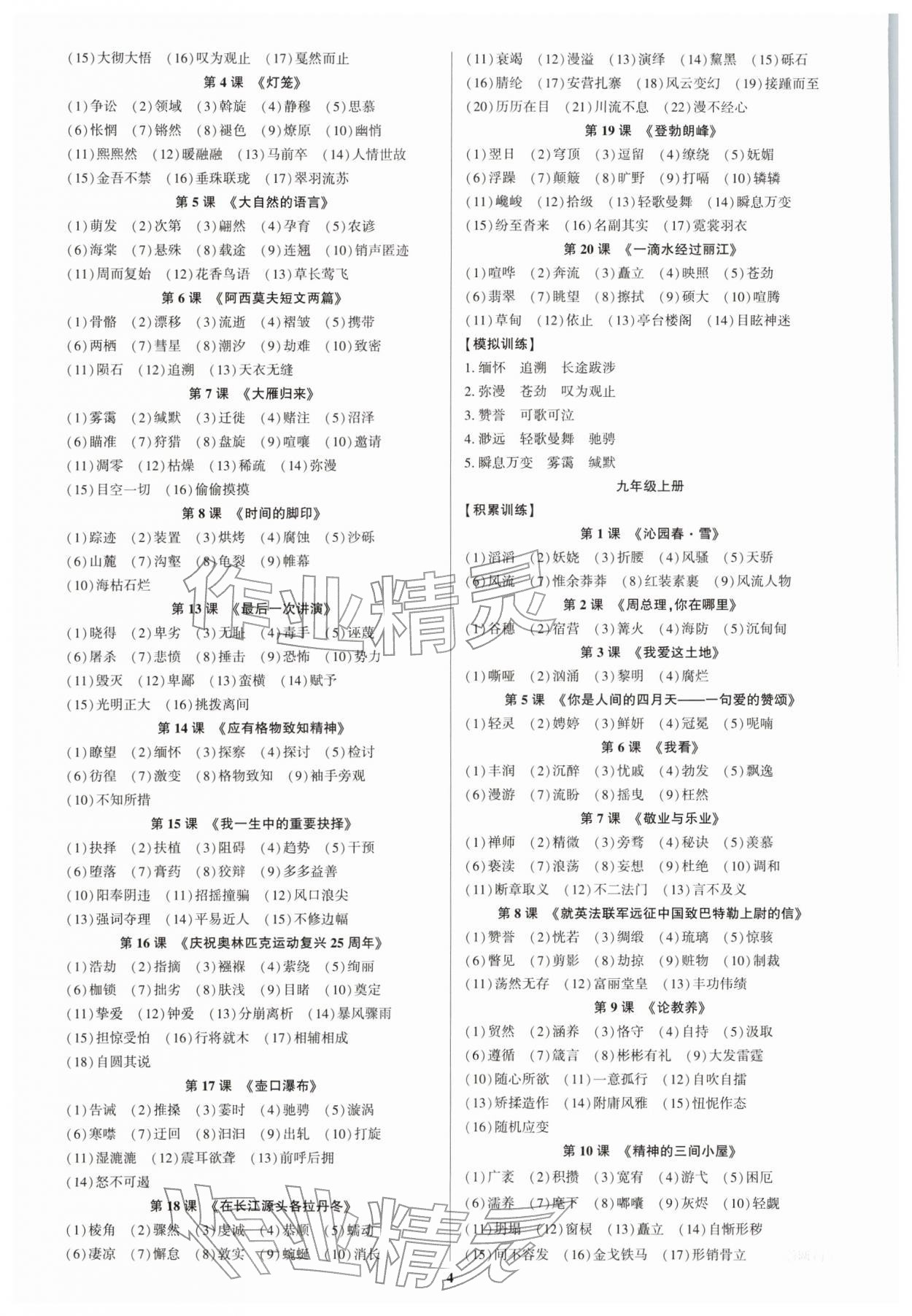2026年初中新结构综合复习语文中考广东专版&nbsp;第6页