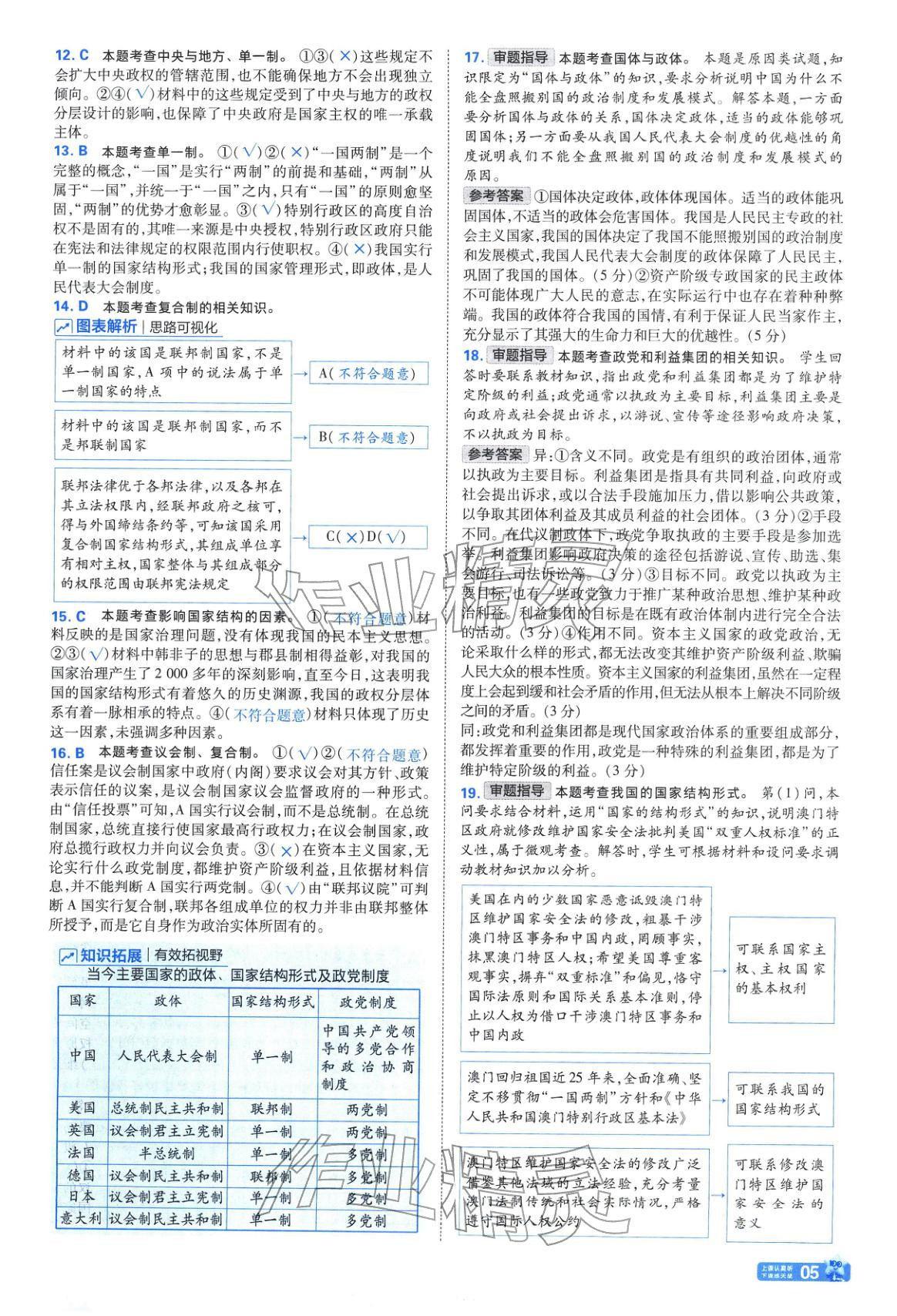 2025年金考卷名師名題單元雙測卷高中道德與法治選擇性必修第一冊人教版&nbsp;第5頁