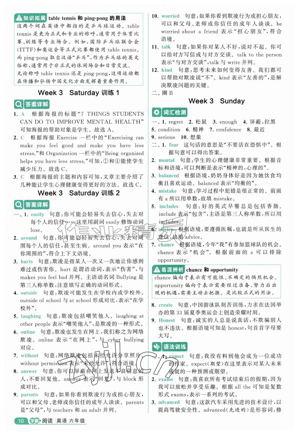 2026年5星阅读100篇六年级英语&nbsp;第10页