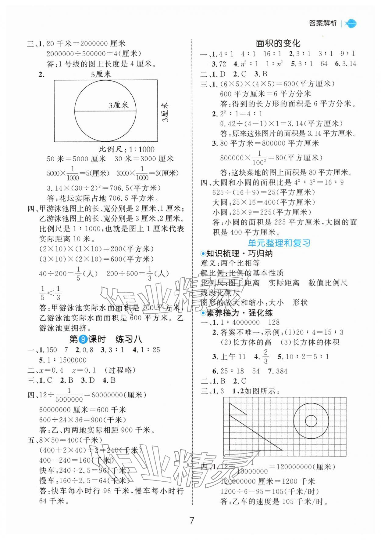 2026年细解巧练六年级数学下册苏教版&nbsp;第7页