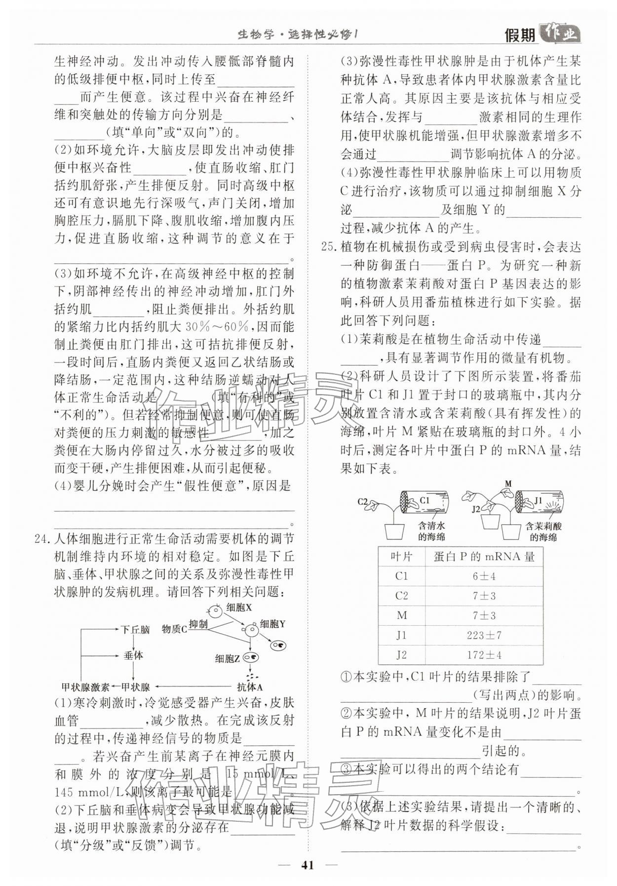 2026年快樂假期崇文書局高二生物&nbsp;第1頁